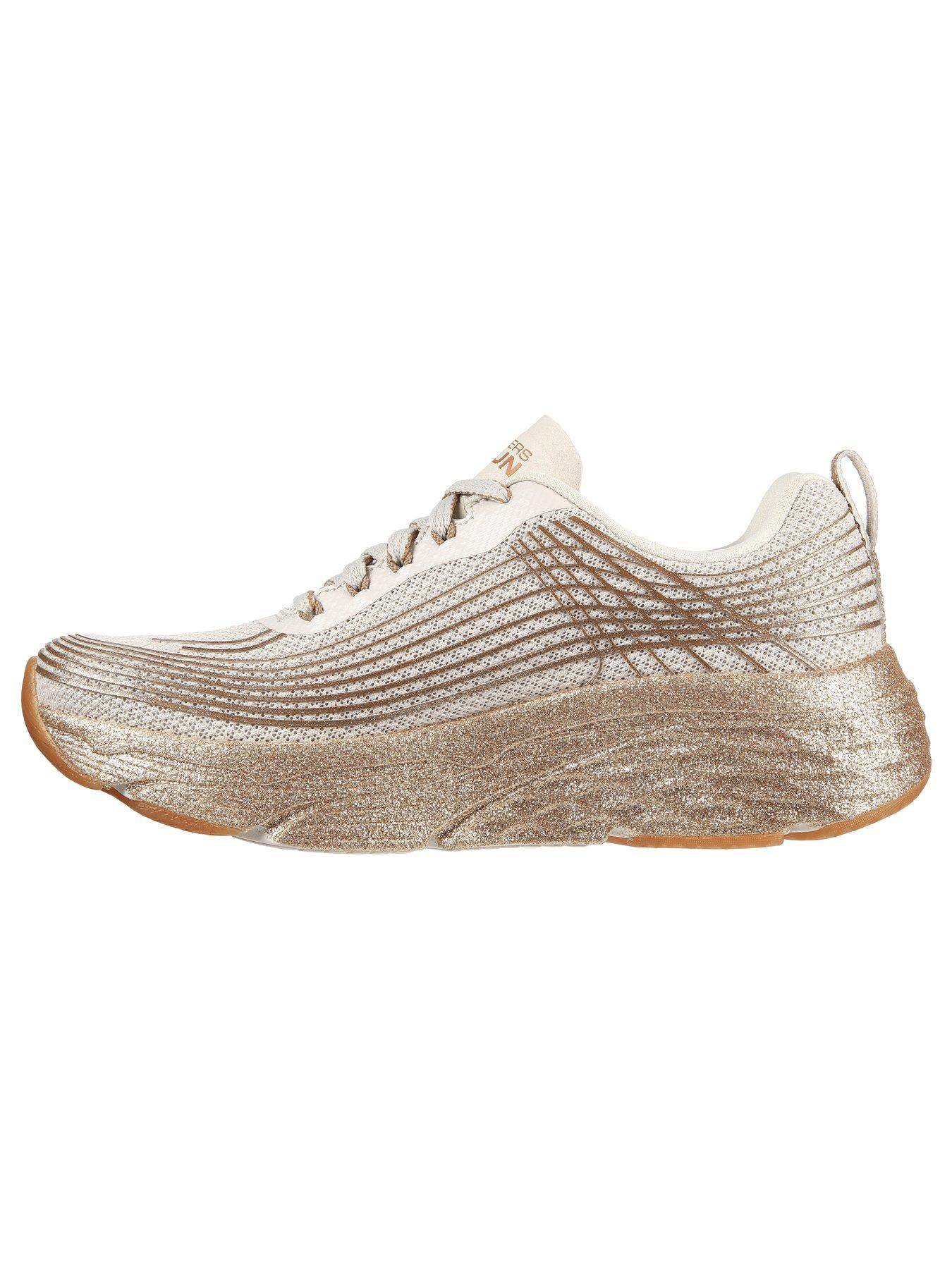 Skechers goga max womens gold on sale