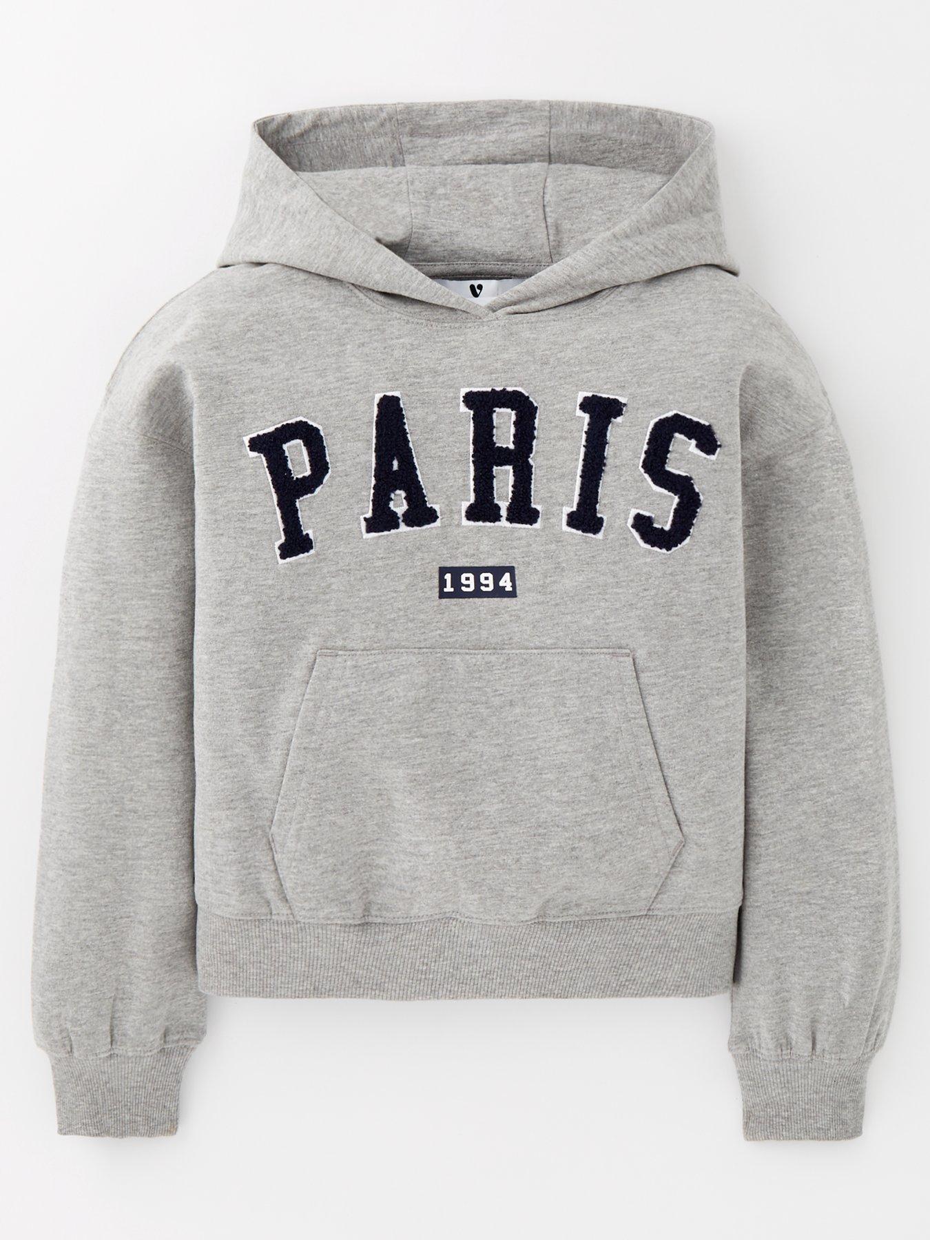 undefined Girls Paris Hoodie - Grey