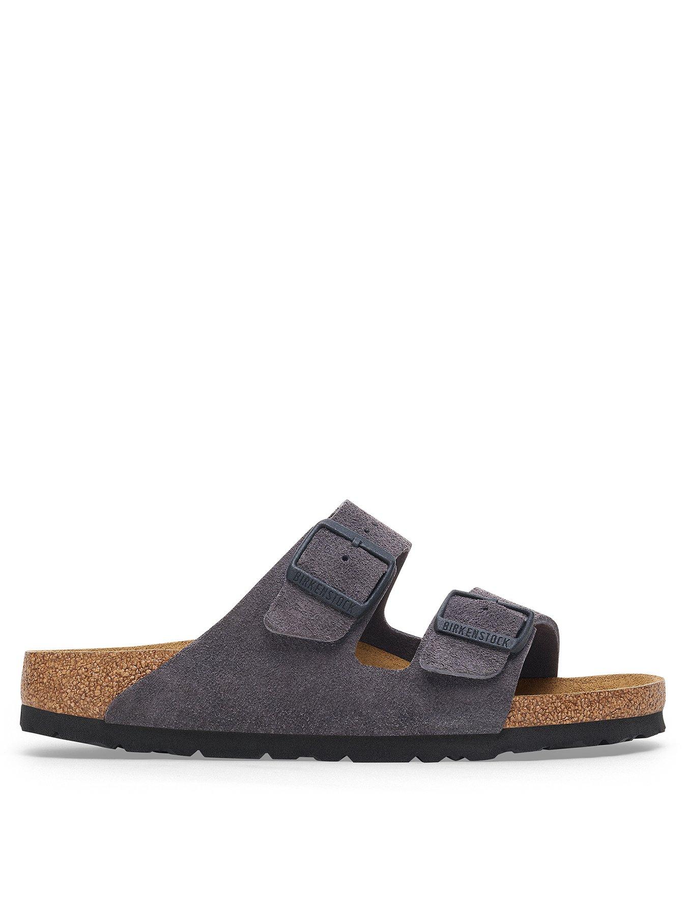 undefined Men's Arizona Suede Sandals - Grey