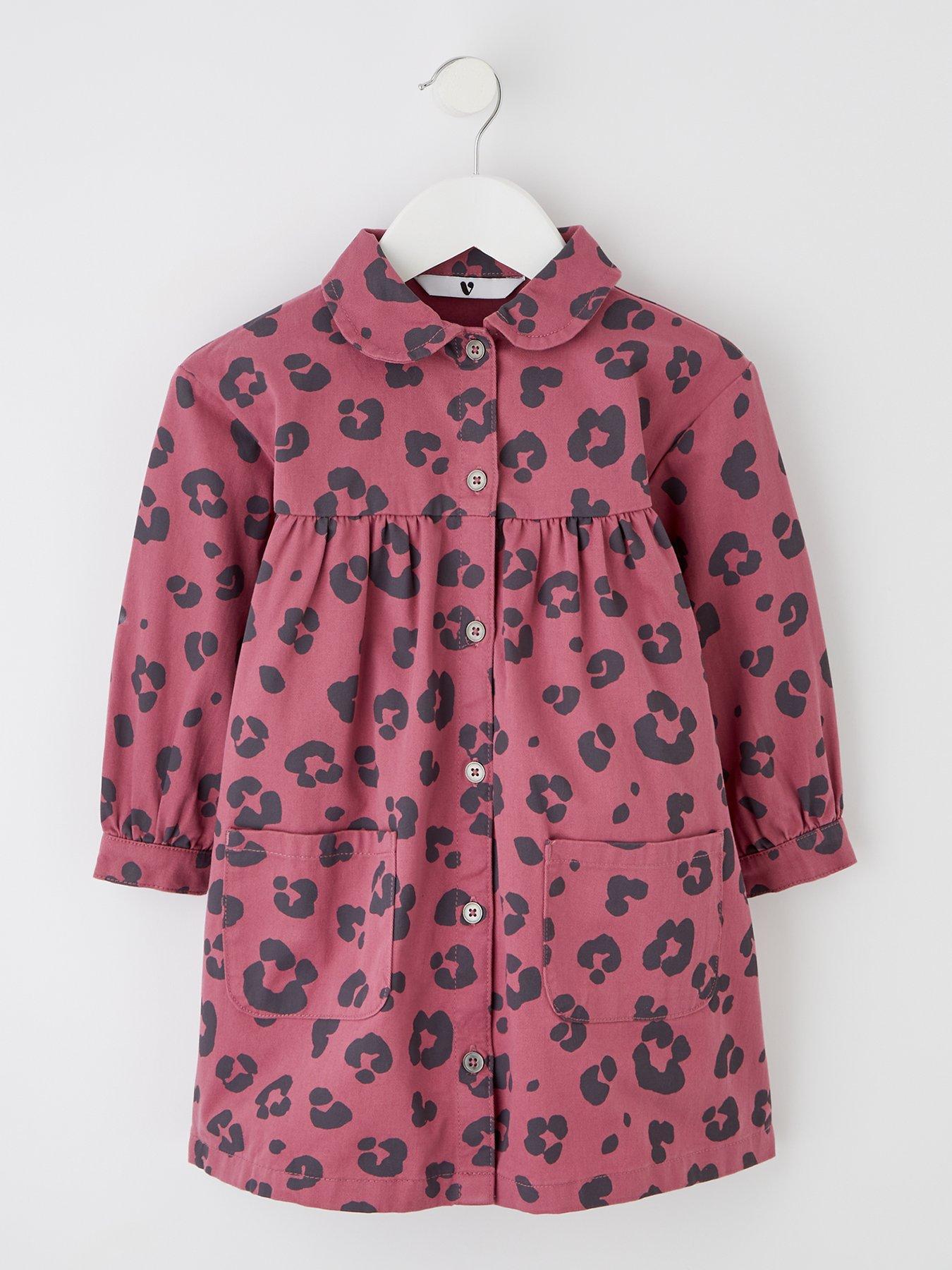 undefined Girls Leopard Print Twill Dress