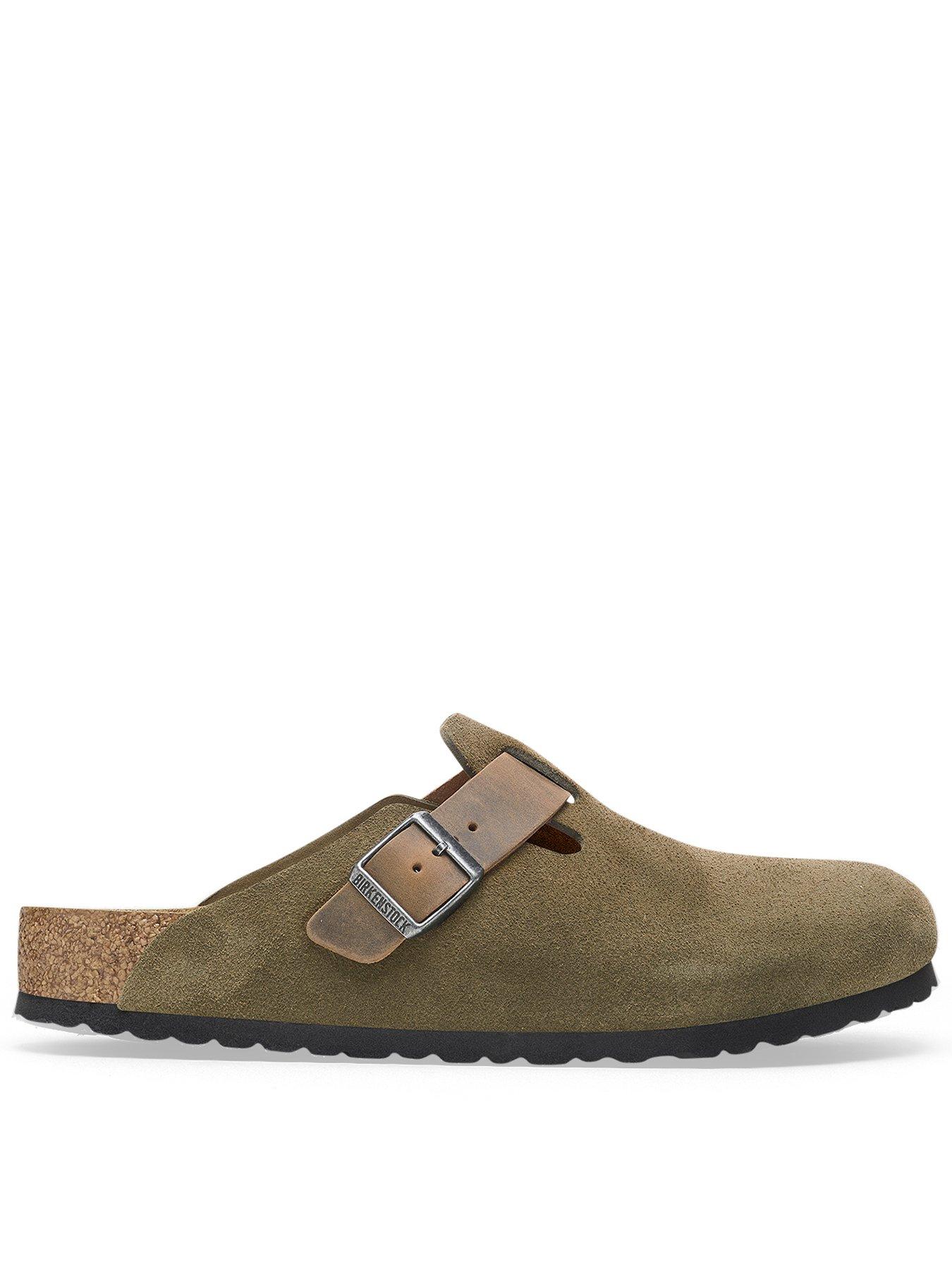 Men s Boston Mixed Leather Sandals Green