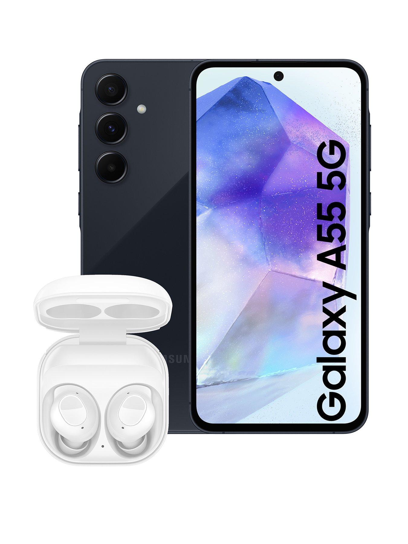 undefined Galaxy A55 5G (8GB RAM, 128GB Storage) with Galaxy Buds FE Earbuds (White)