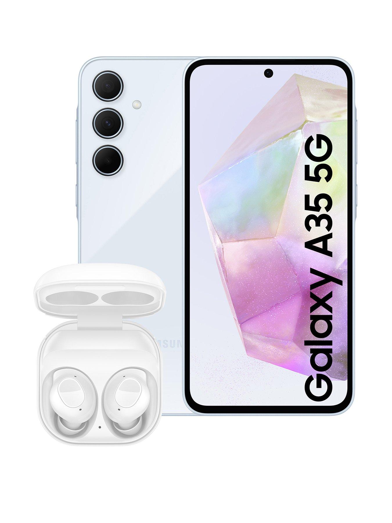 Samsung Galaxy A35 5G (6GB RAM, 128GB Storage) with Galaxy Buds FE Earbuds (White)