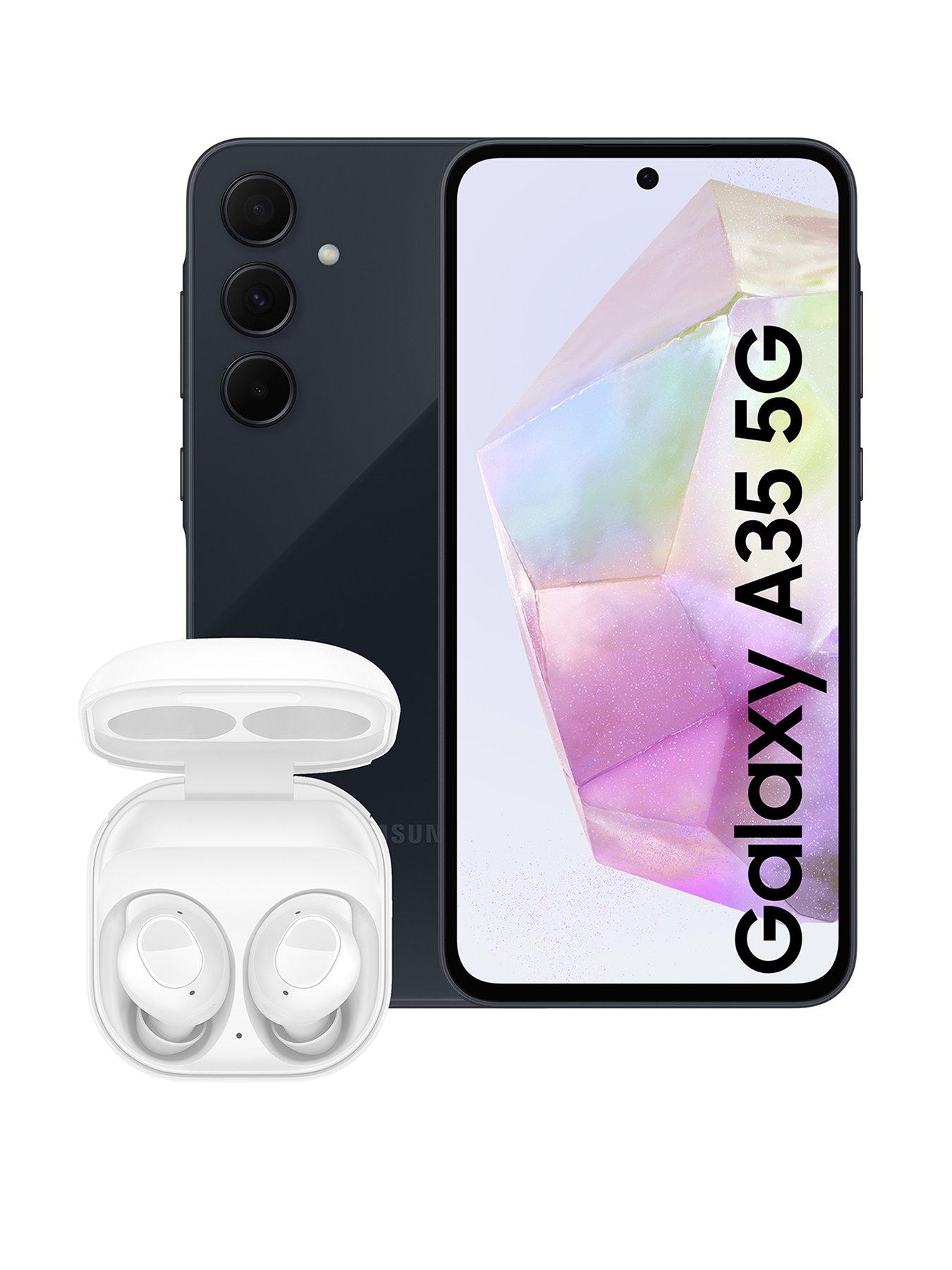 Samsung Galaxy A35 5G (6GB RAM, 128GB Storage) with Galaxy Buds FE Earbuds (White)