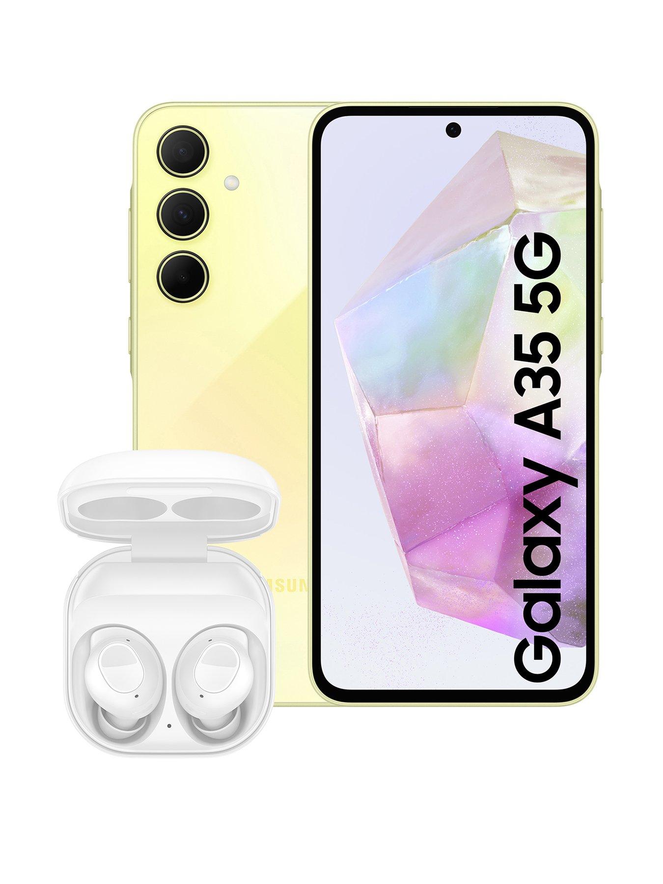 Image 1 of 8 of Samsung Galaxy A35 5G (6GB RAM, 128GB Storage)&nbsp;with Galaxy&nbsp;Buds FE Earbuds (White)