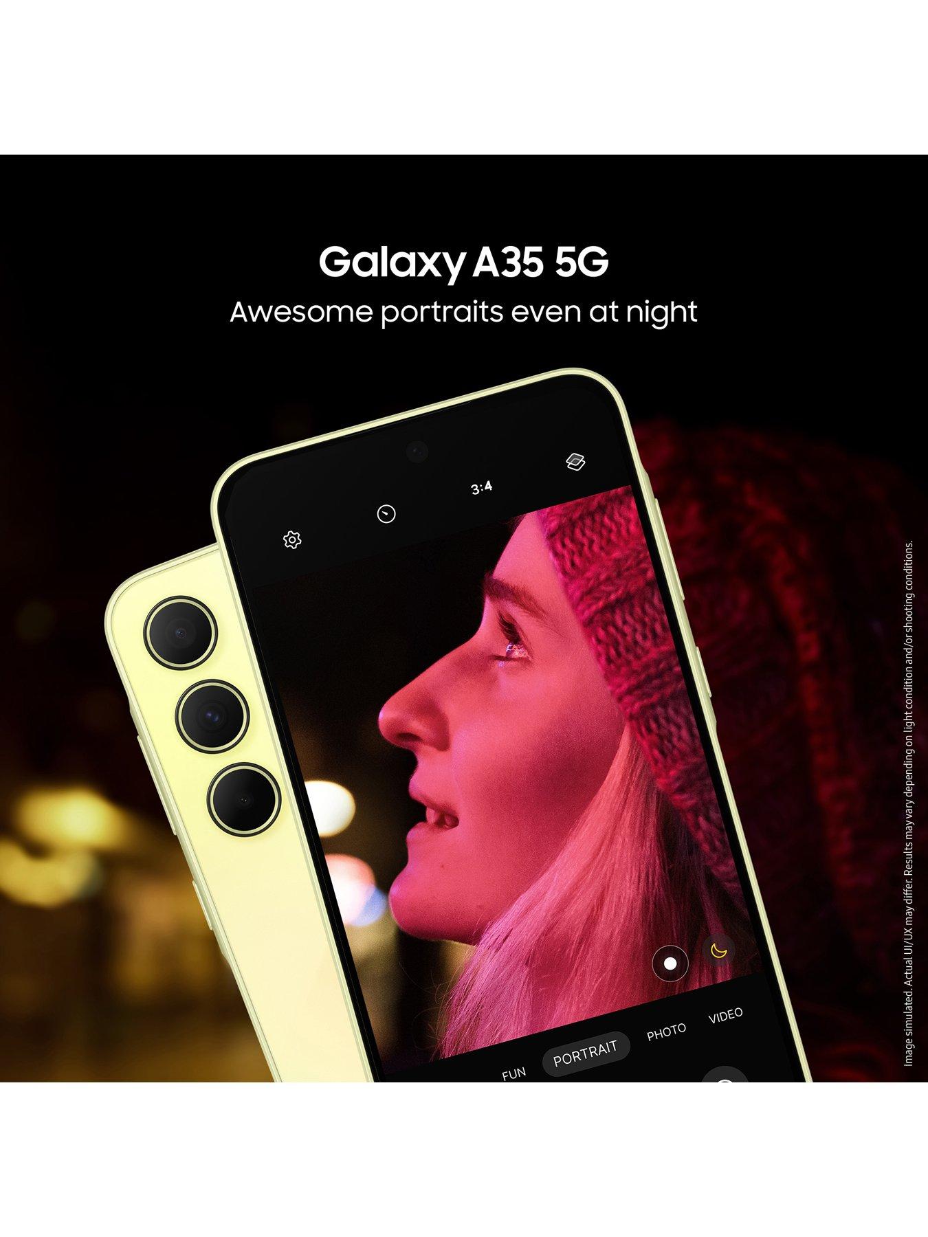 Image 4 of 8 of Samsung Galaxy A35 5G (6GB RAM, 128GB Storage)&nbsp;with Galaxy&nbsp;Buds FE Earbuds (White)