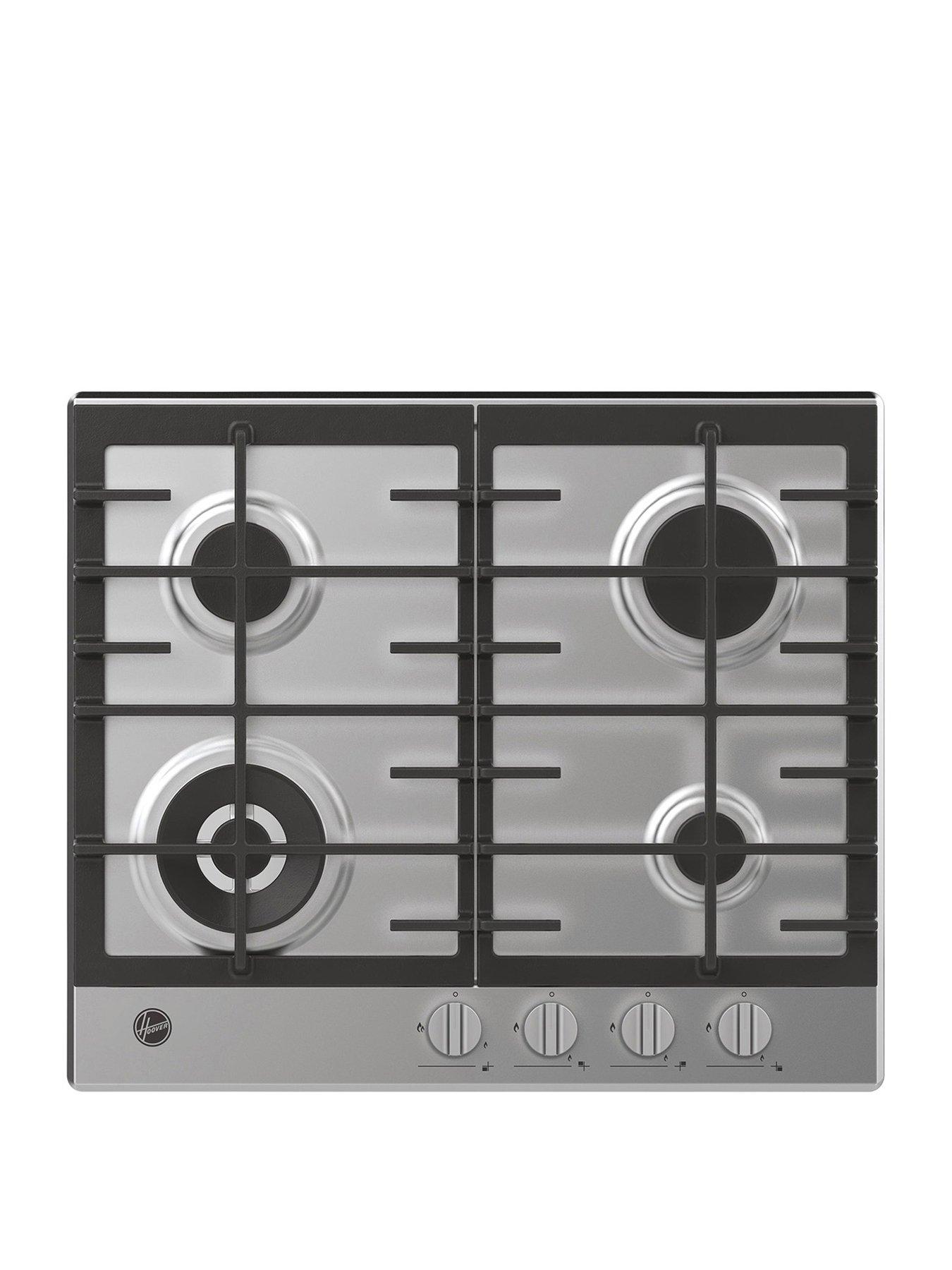 undefined HHG6BF4K3X 60m, 4 Burner (inc. Wok), Front control, Cast Iron supports, St. steel Stainless Steel