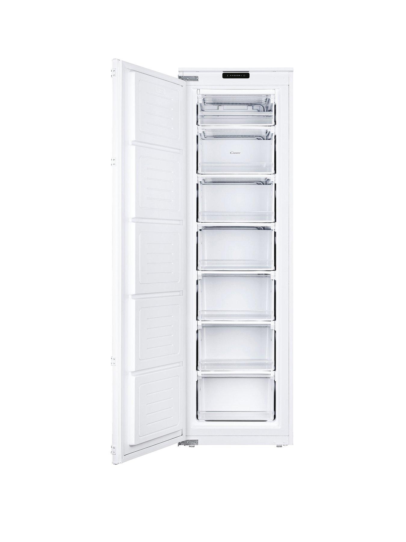 Candy CUS518EWK 177cm High, Integrated Static Tall Freezer, E Rated - White
