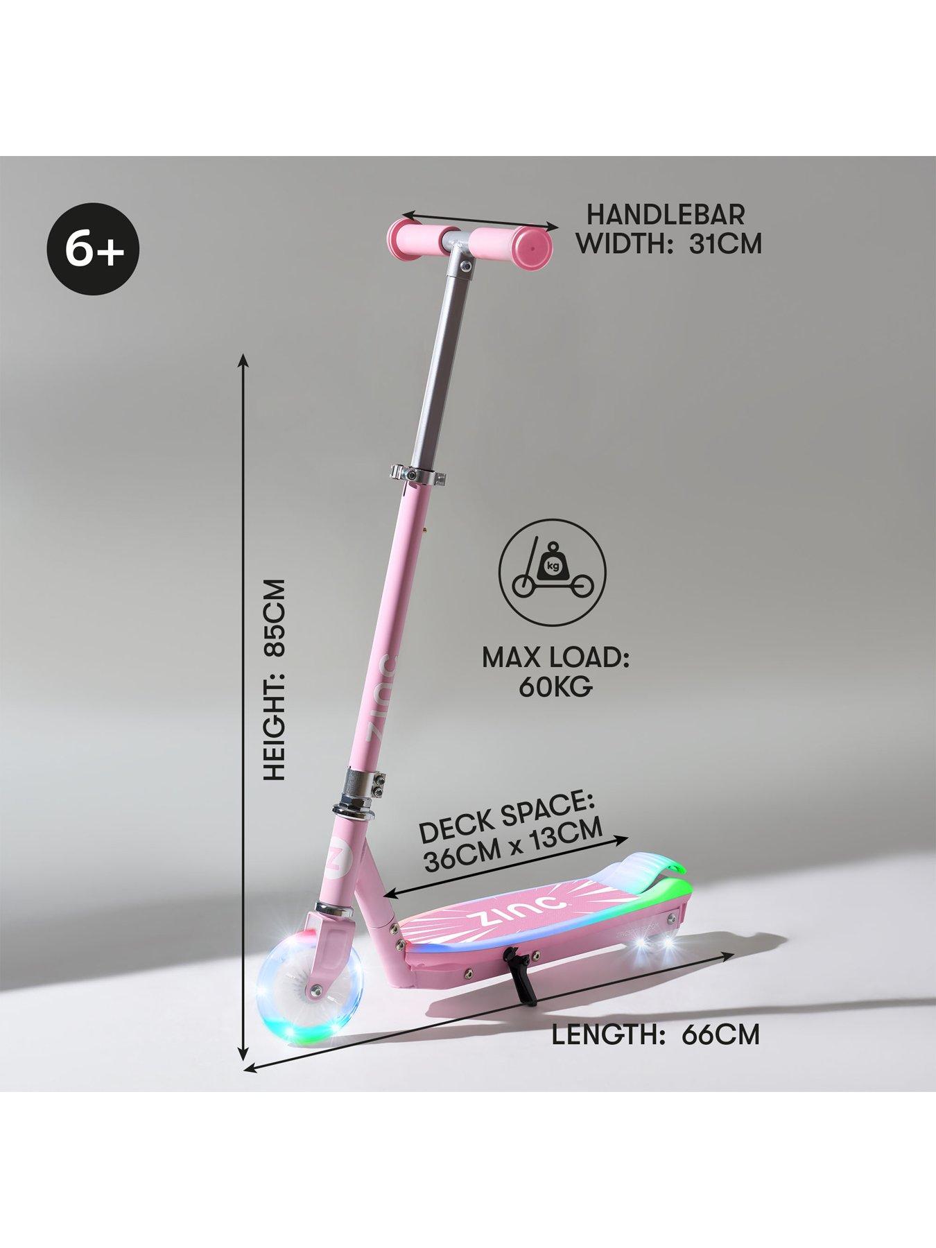 Zinc Spirit Kids Electric Scooter Pink Very
