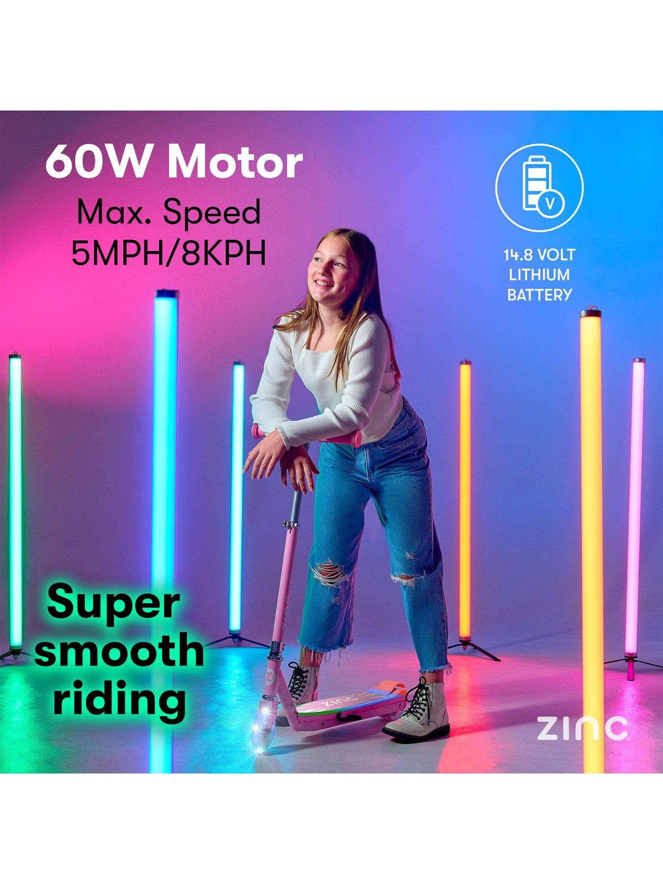 Image 3 of 7 of Zinc Spirit Kids Electric Scooter - Pink