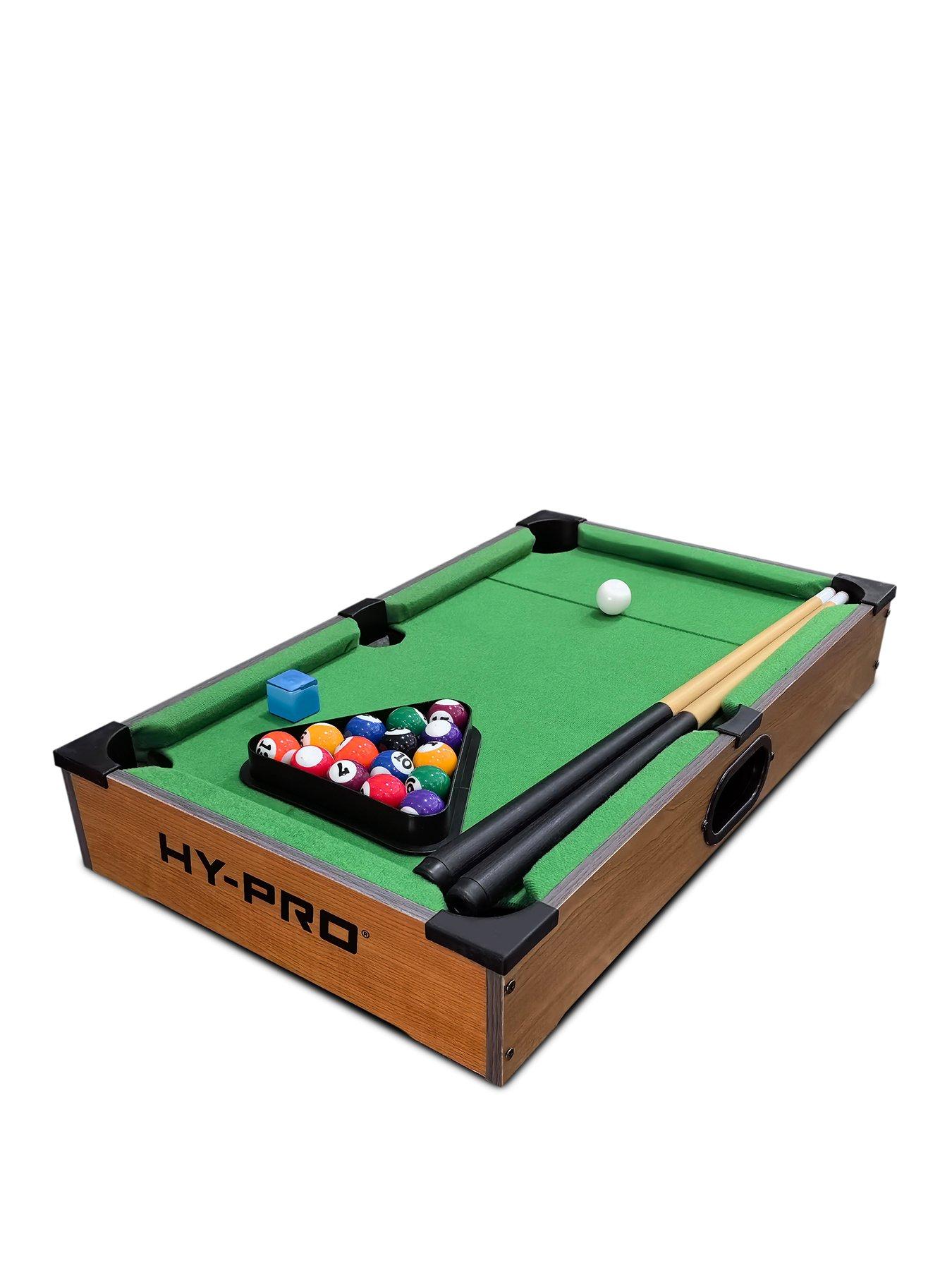 Product photograph of Hy-pro 20 Table Top Pool - Wood Veneer from very.co.uk