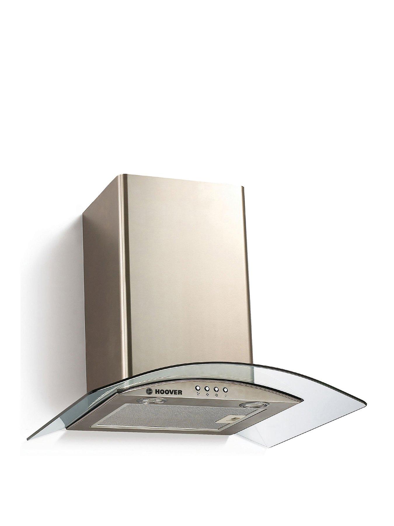 Product photograph of Hoover Hgm600x 1 60 Cm Chimney Hood - Stainless Steel And Glass Stainless Steel Amp Glass - Chimney Hood Only from very.co.uk