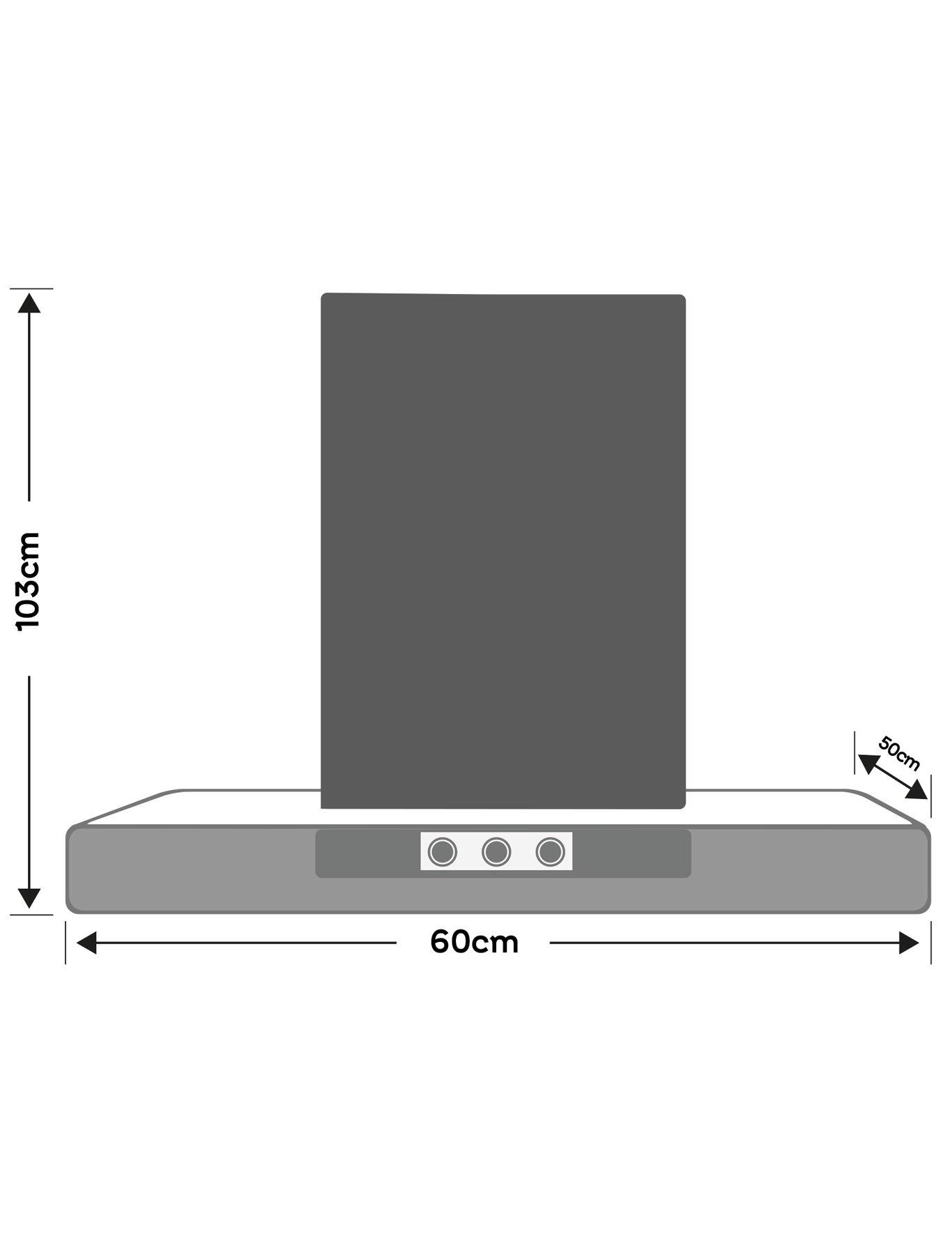 Image 4 of 4 of Hoover HGM600X/1 60 cm Chimney Hood -&nbsp;Stainless steel and glass Stainless Steel &amp; Glass