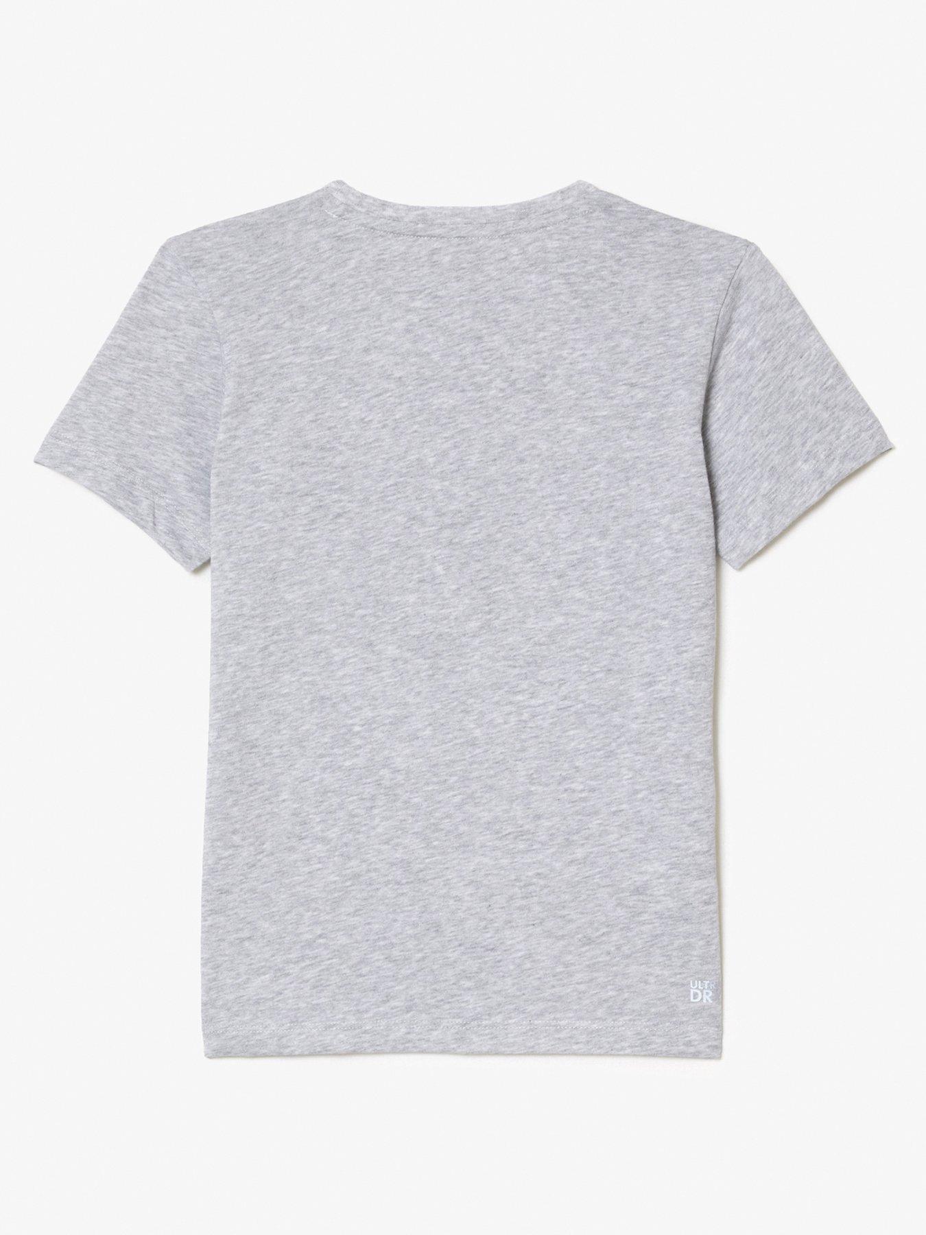 Image 2 of 3 of Lacoste Kids Lacoste Core Performance T-Shirt - Grey