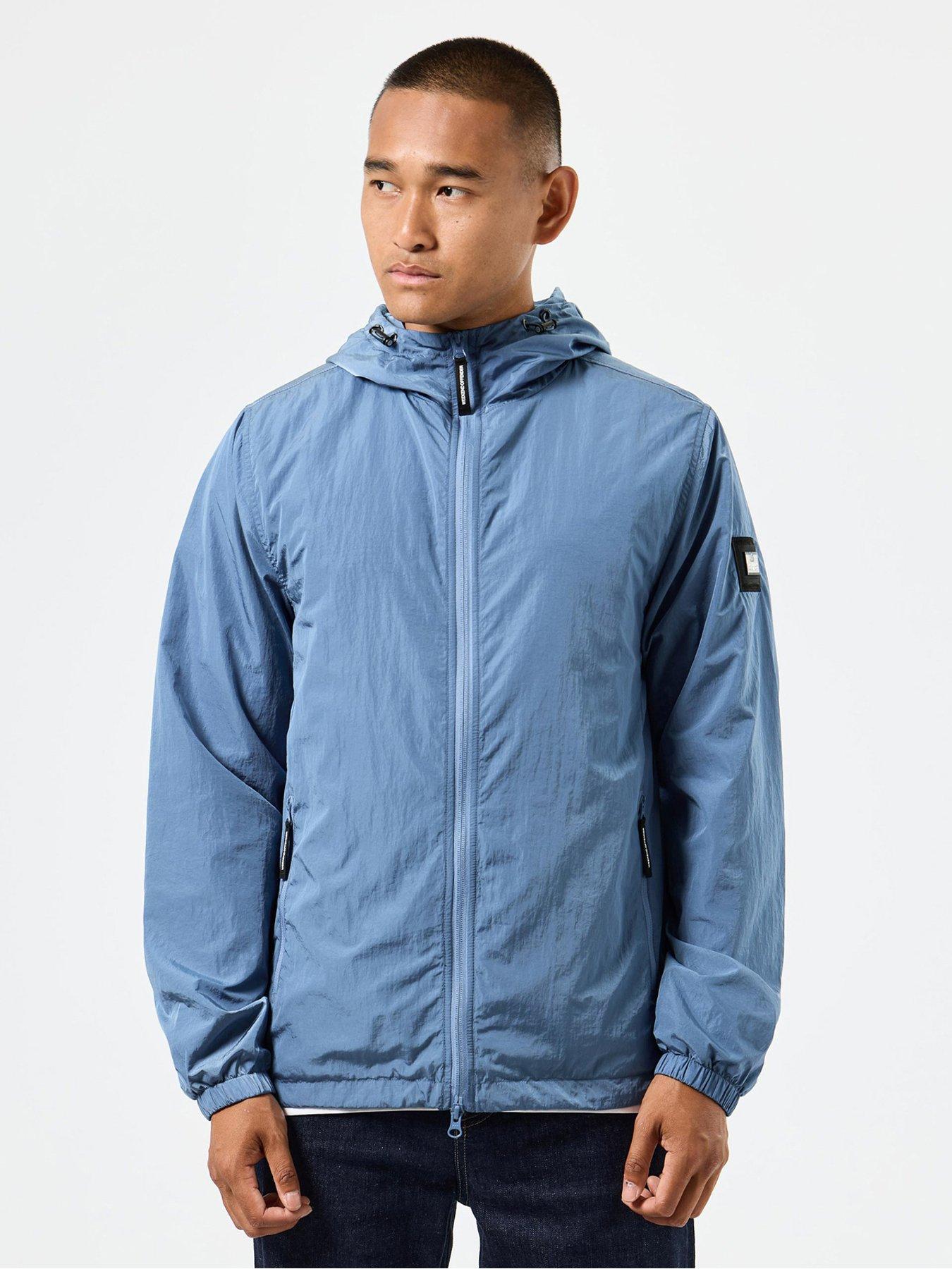 Image 1 of 6 of Weekend Offender Technician Showerproof Hooded Jacket - Blue