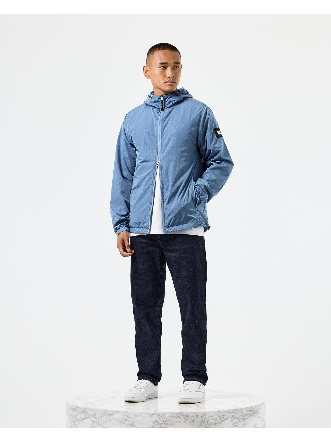 Image 2 of 6 of Weekend Offender Technician Showerproof Hooded Jacket - Blue