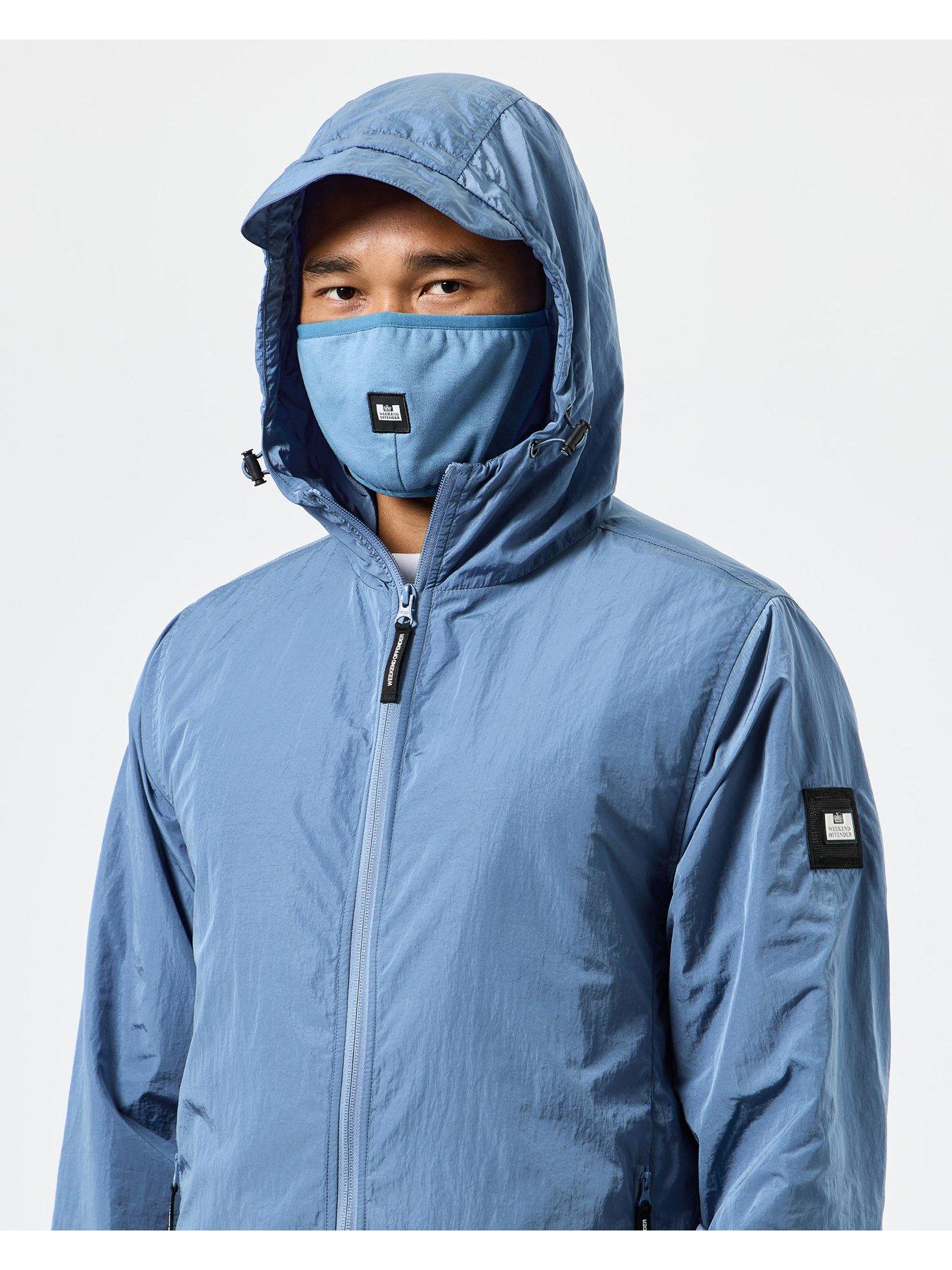 Image 4 of 6 of Weekend Offender Technician Showerproof Hooded Jacket - Blue