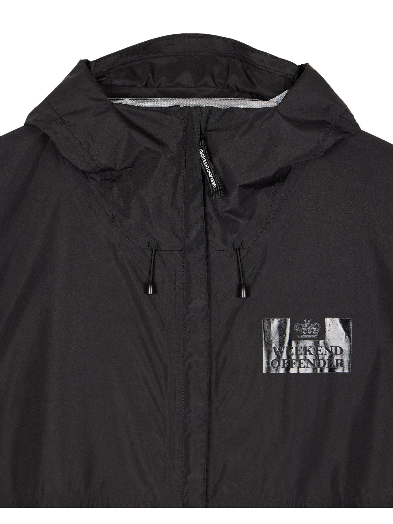 Weekend Offender Inglewood Waterproof Hooded Jacket Black Very