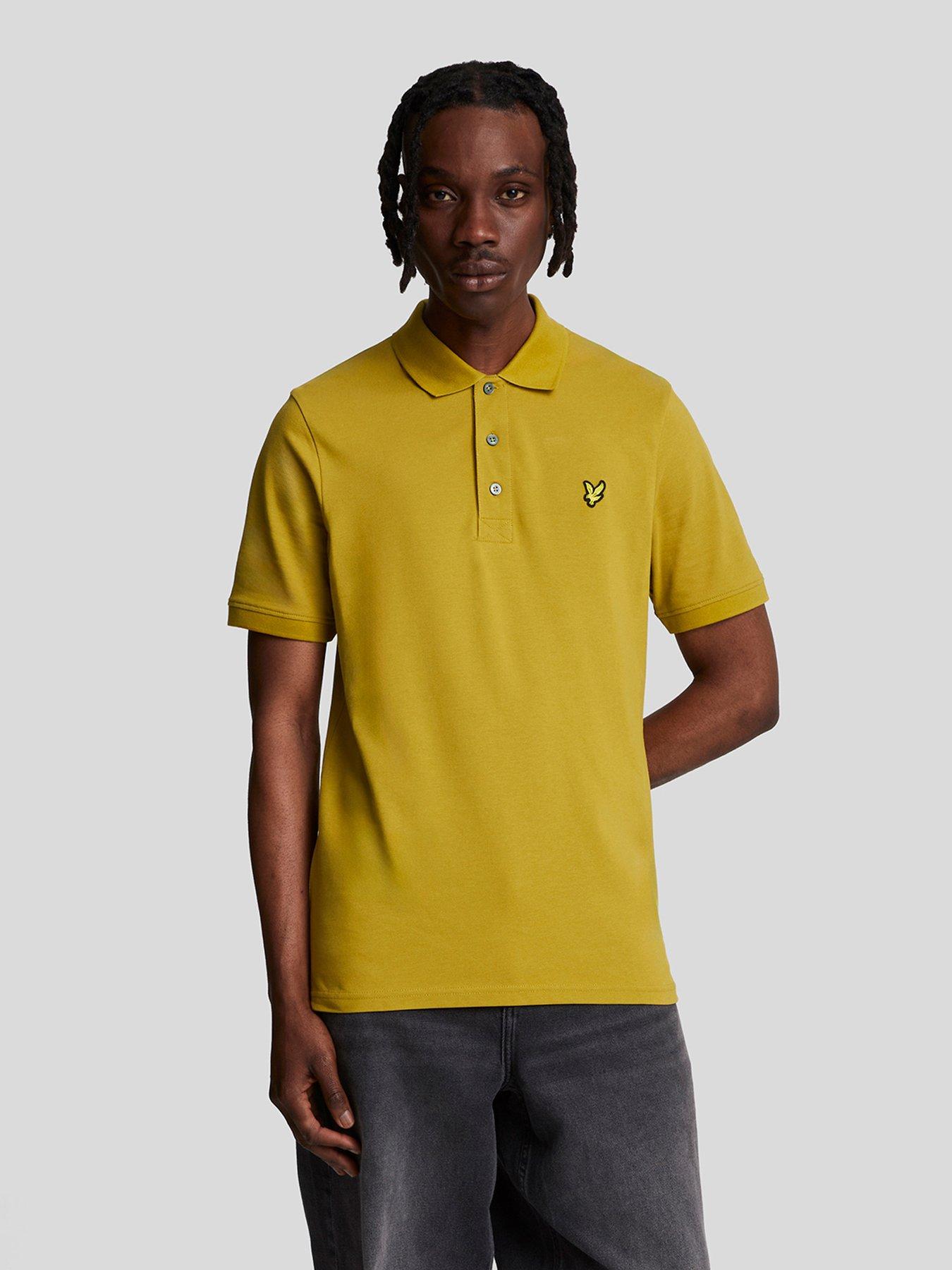 Men s Yellow Polo Shirts Bright Yellow Mustard Very