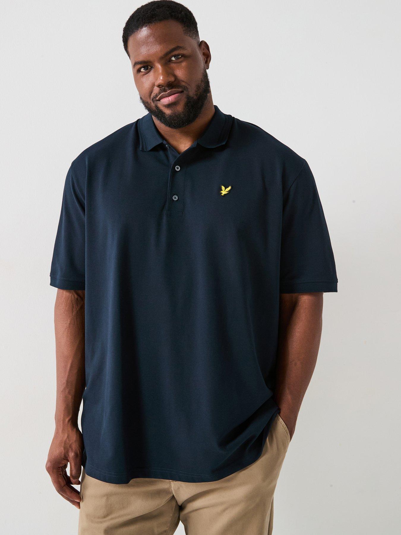 undefined Big Tall Rally Tipped Regular Fit Polo Shirt - Navy