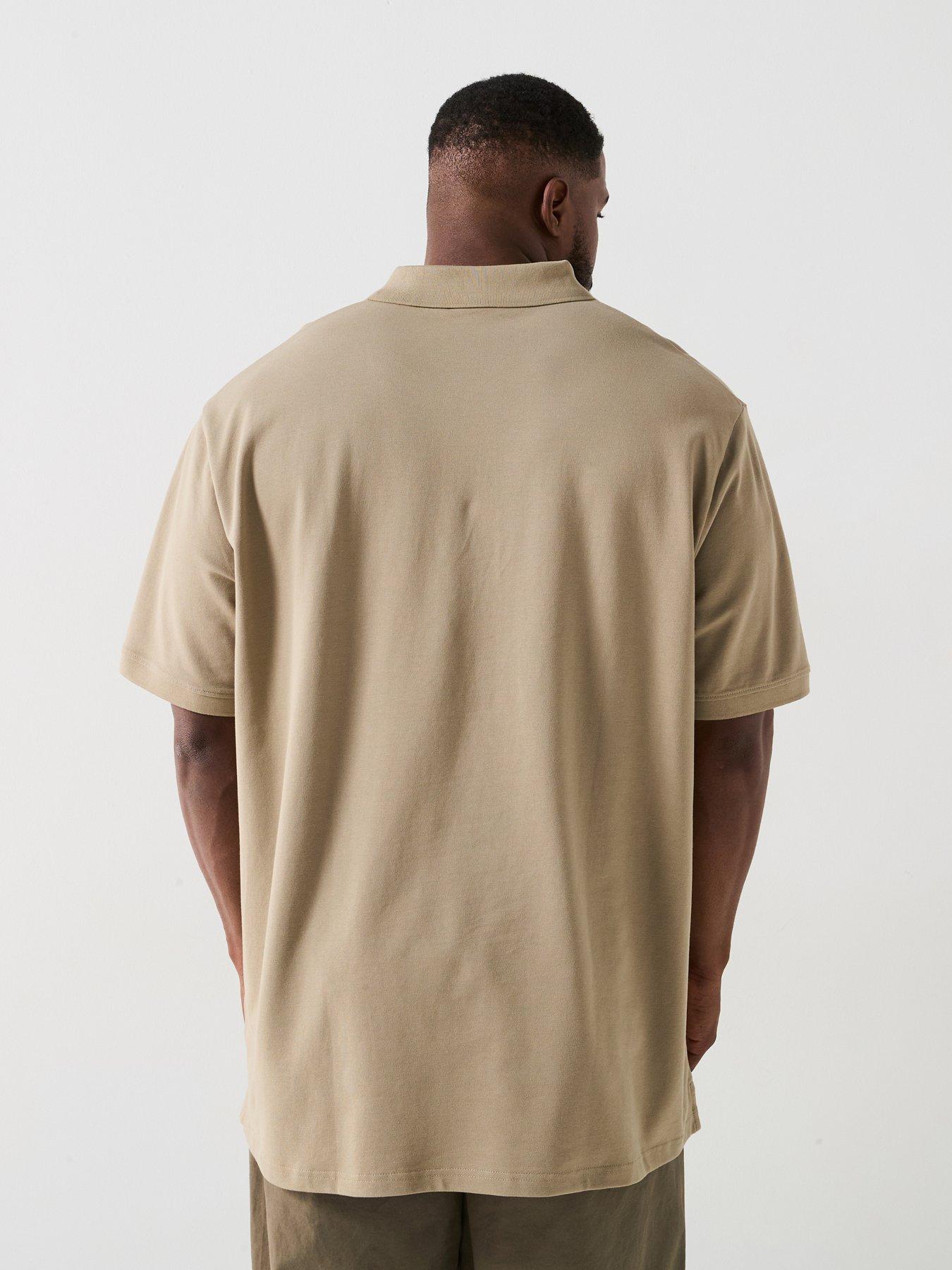 Image 2 of 4 of Lyle & Scott Big Tall Plain Regular Fit Polo Shirt - Khaki