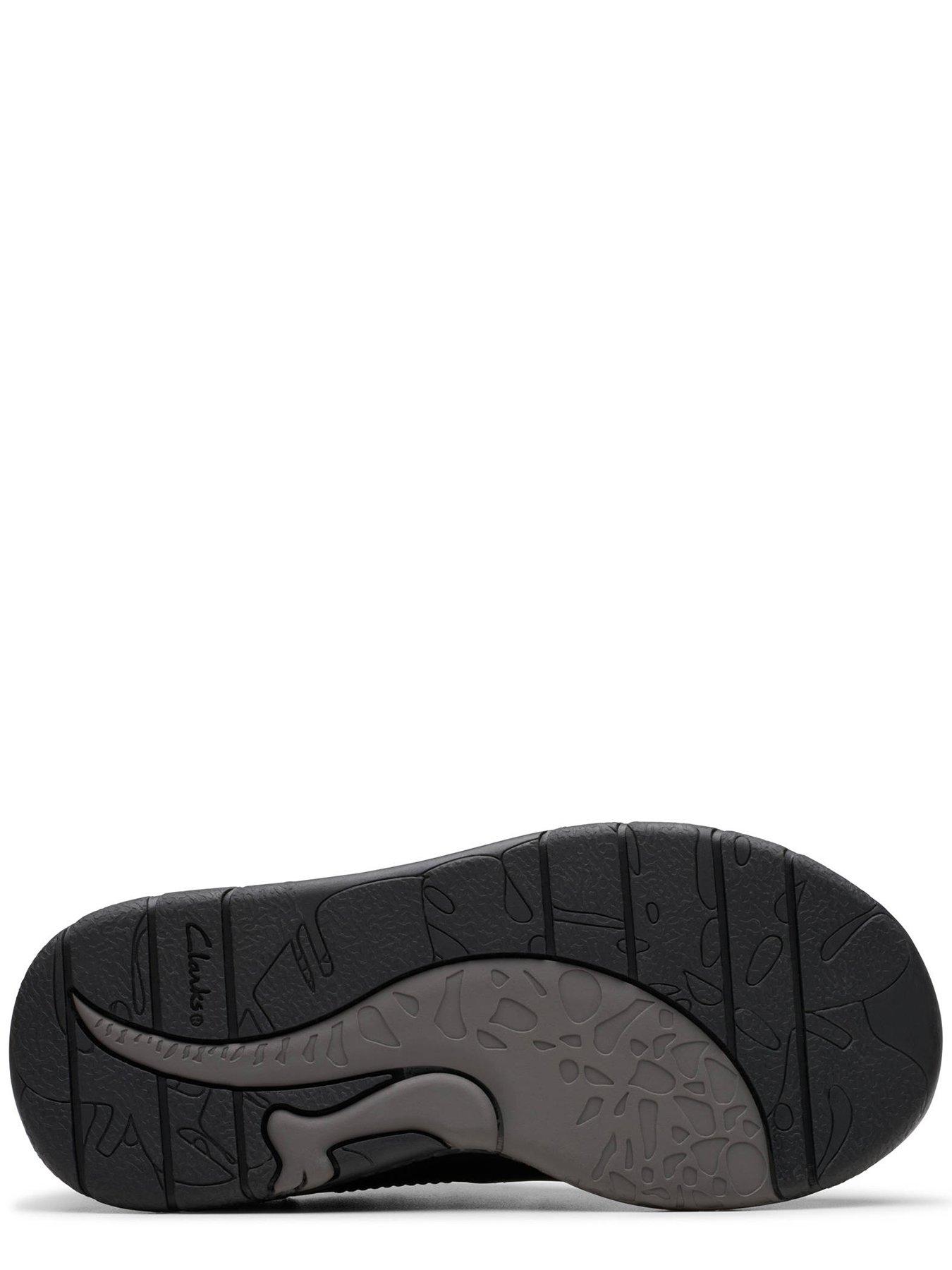Image 5 of 6 of Clarks Kids Steggy2 Pace Dino Leather Shoe - Black