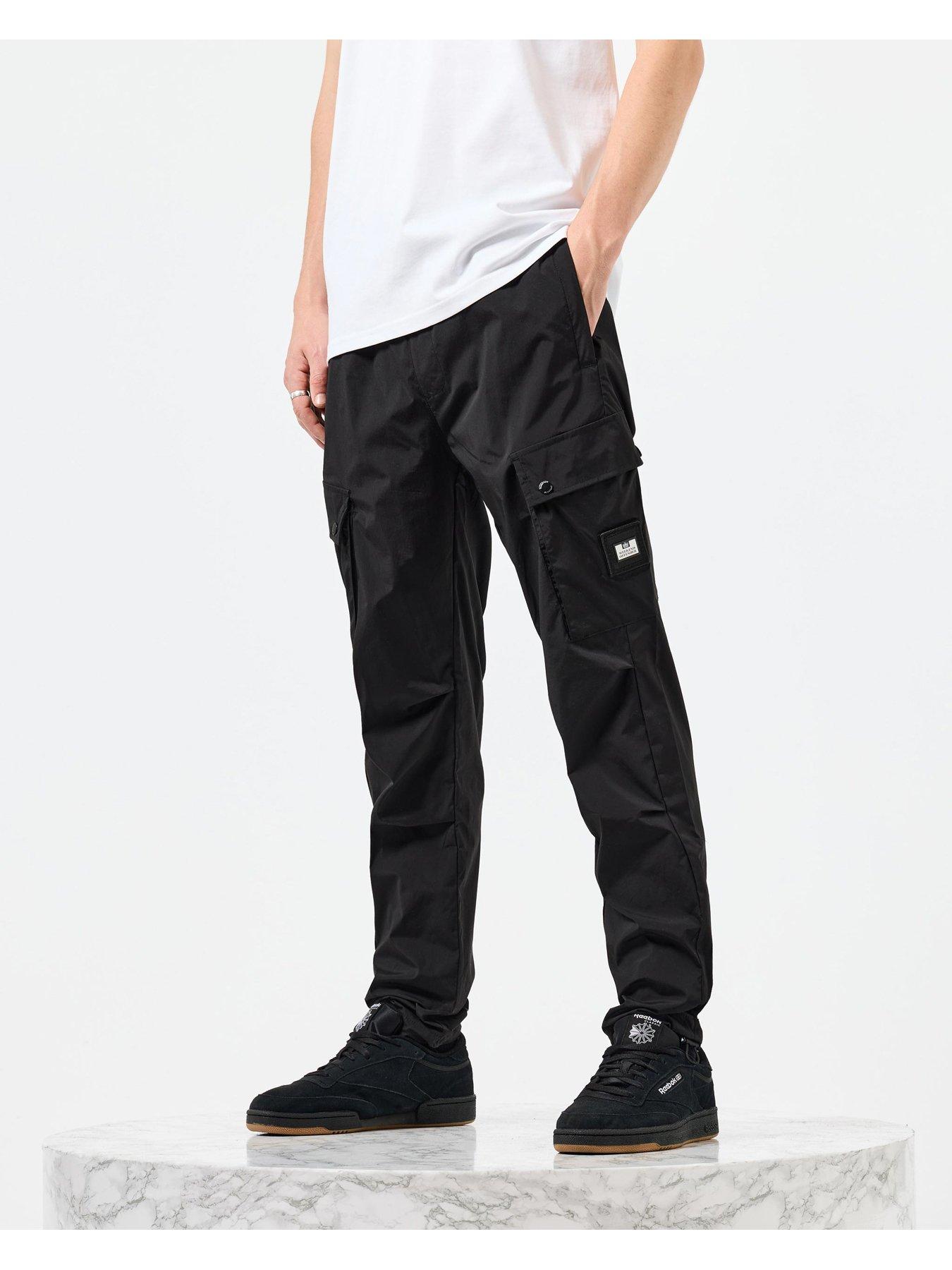 Weekend Offender Zanardi Relaxed Technical Nylon Pant - Black | Very