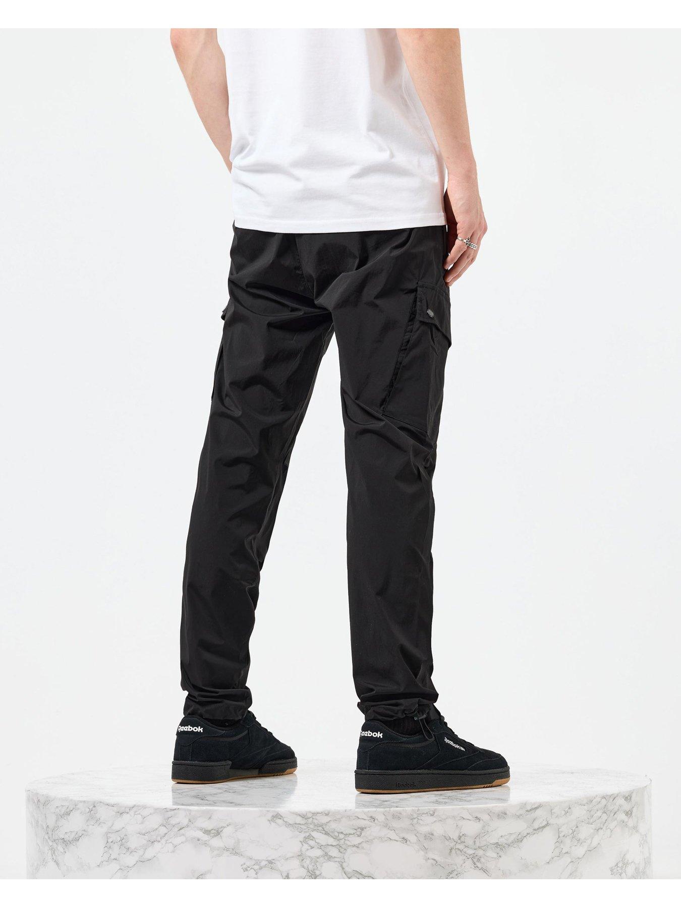 Weekend Offender Zanardi Relaxed Technical Nylon Pant - Black | Very