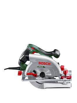Product photograph of Bosch Pks 55 1200-watt Circular Saw from very.co.uk