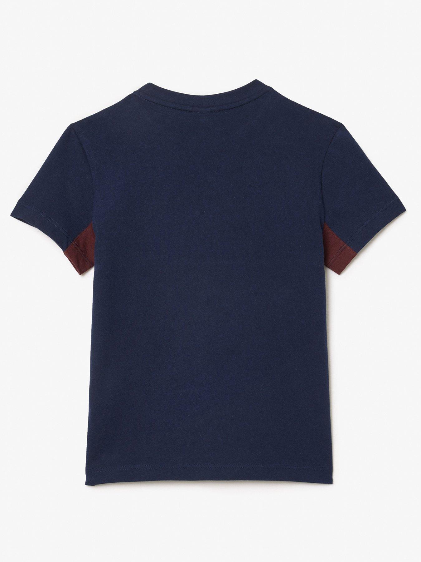 Lacoste Kids Color Block T shirt Navy Very