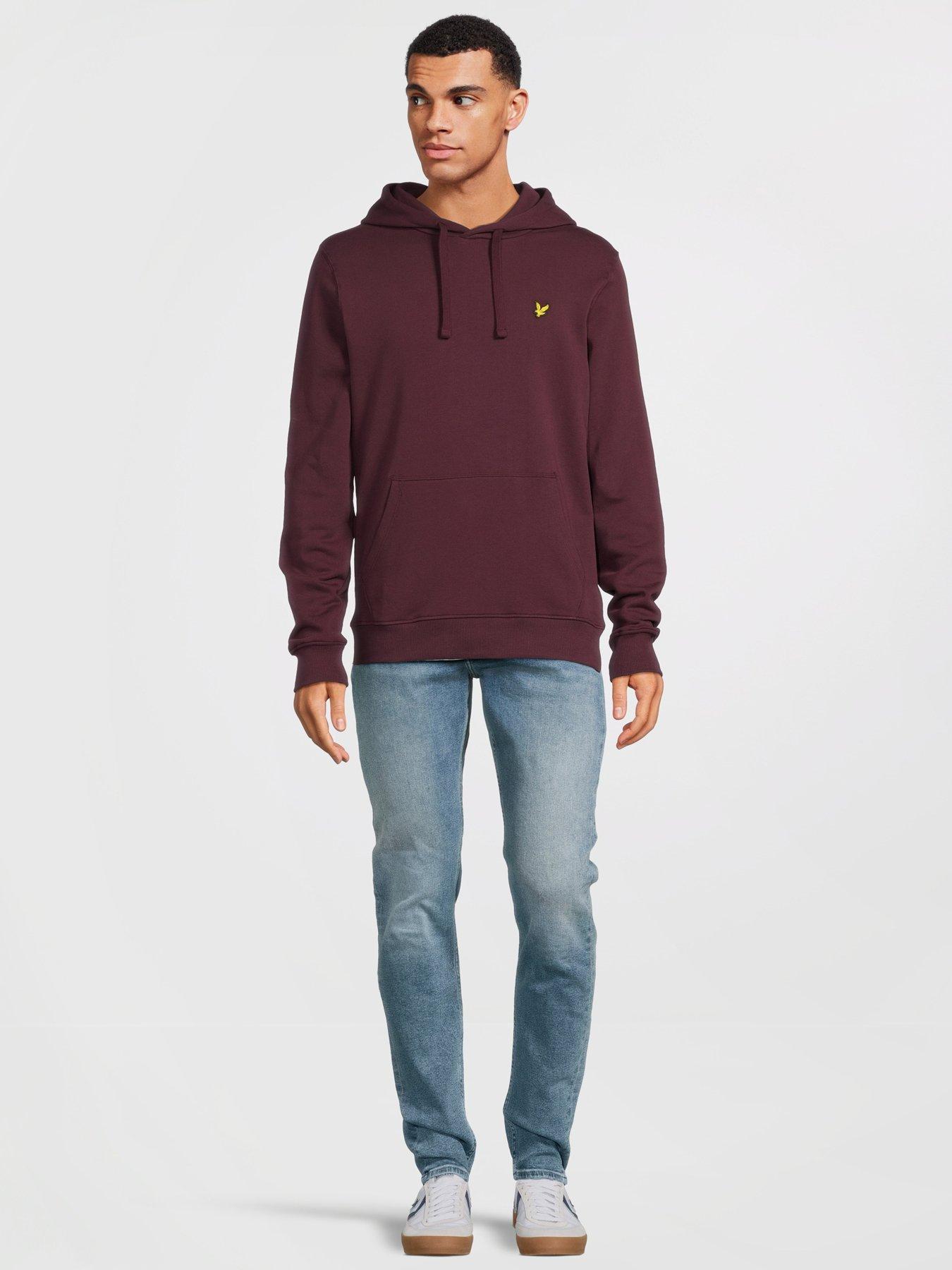 Image 3 of 6 of Lyle & Scott Overhead Hoodie - Dark Red