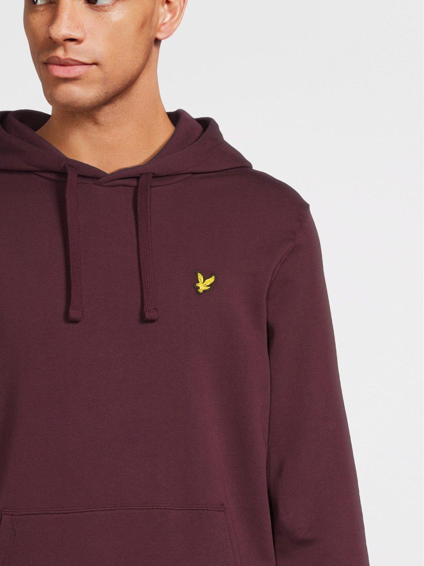 Image 4 of 6 of Lyle & Scott Overhead Hoodie - Dark Red