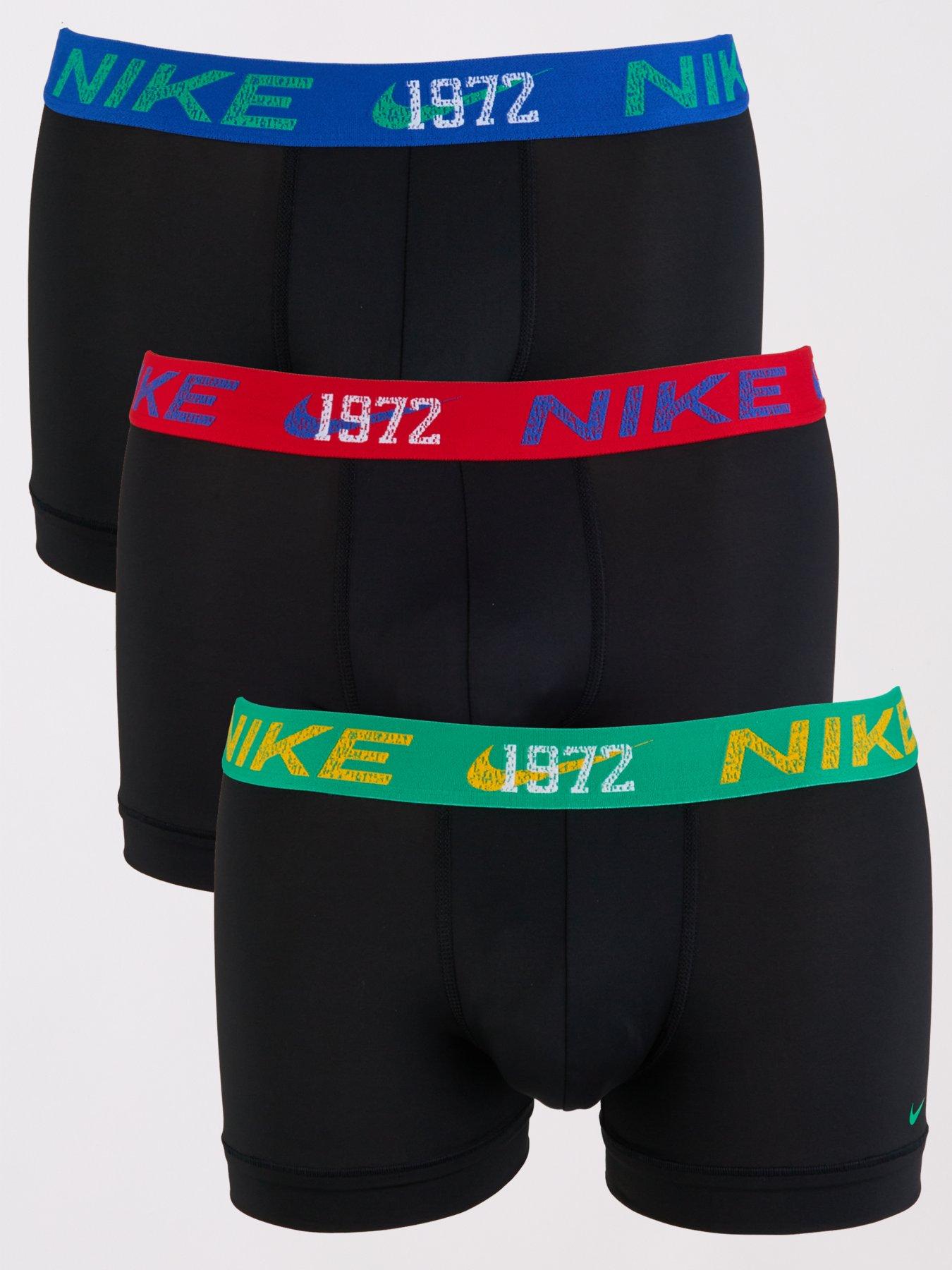 Nike 3Pk Trunk Boxers- Black/Multi Waistband