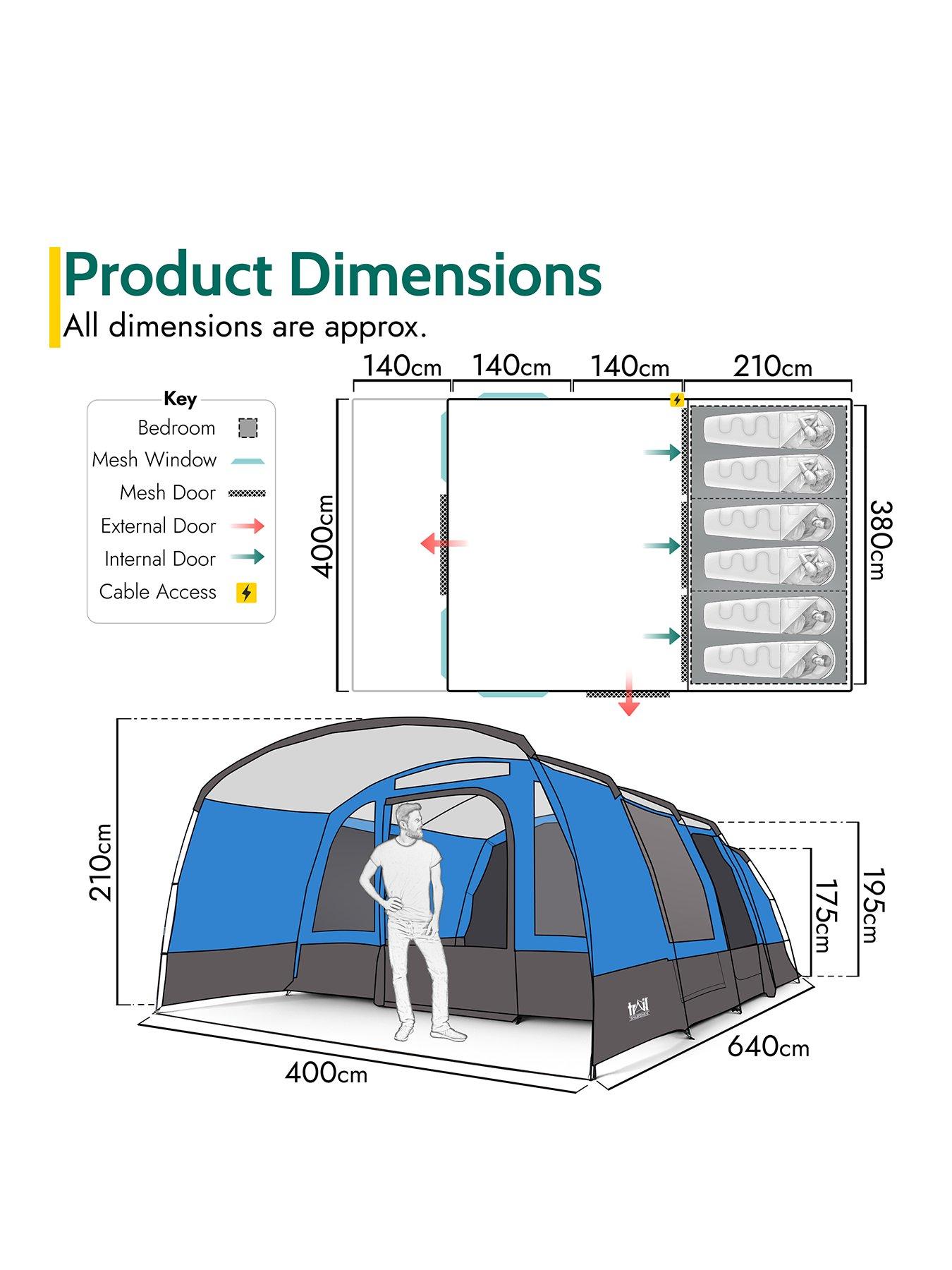 Image 2 of 7 of Trail Shilstone 6 Man Tent with Awning