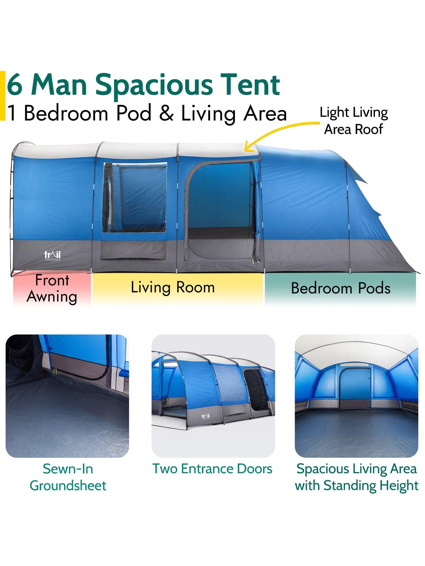 Image 5 of 7 of Trail Shilstone 6 Man Tent with Awning