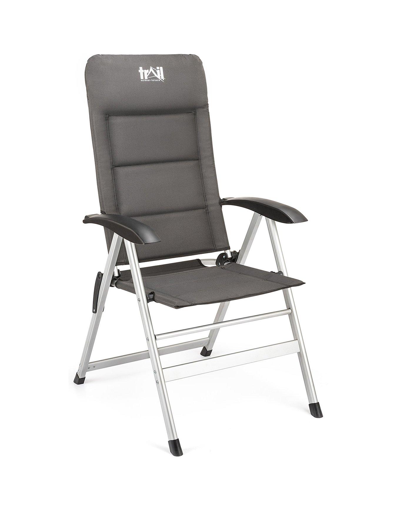 Product photograph of Trail Aluminium Reclining Camping Chair from very.co.uk