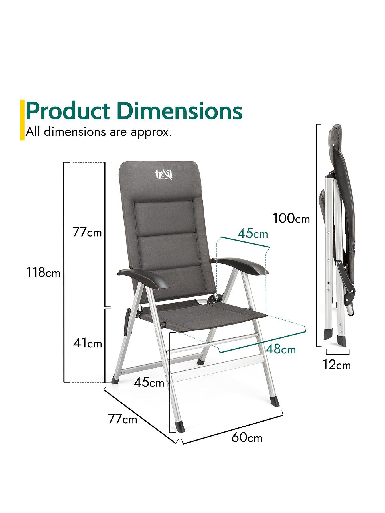 Trail Aluminium Reclining Camping Chair Very.co.uk