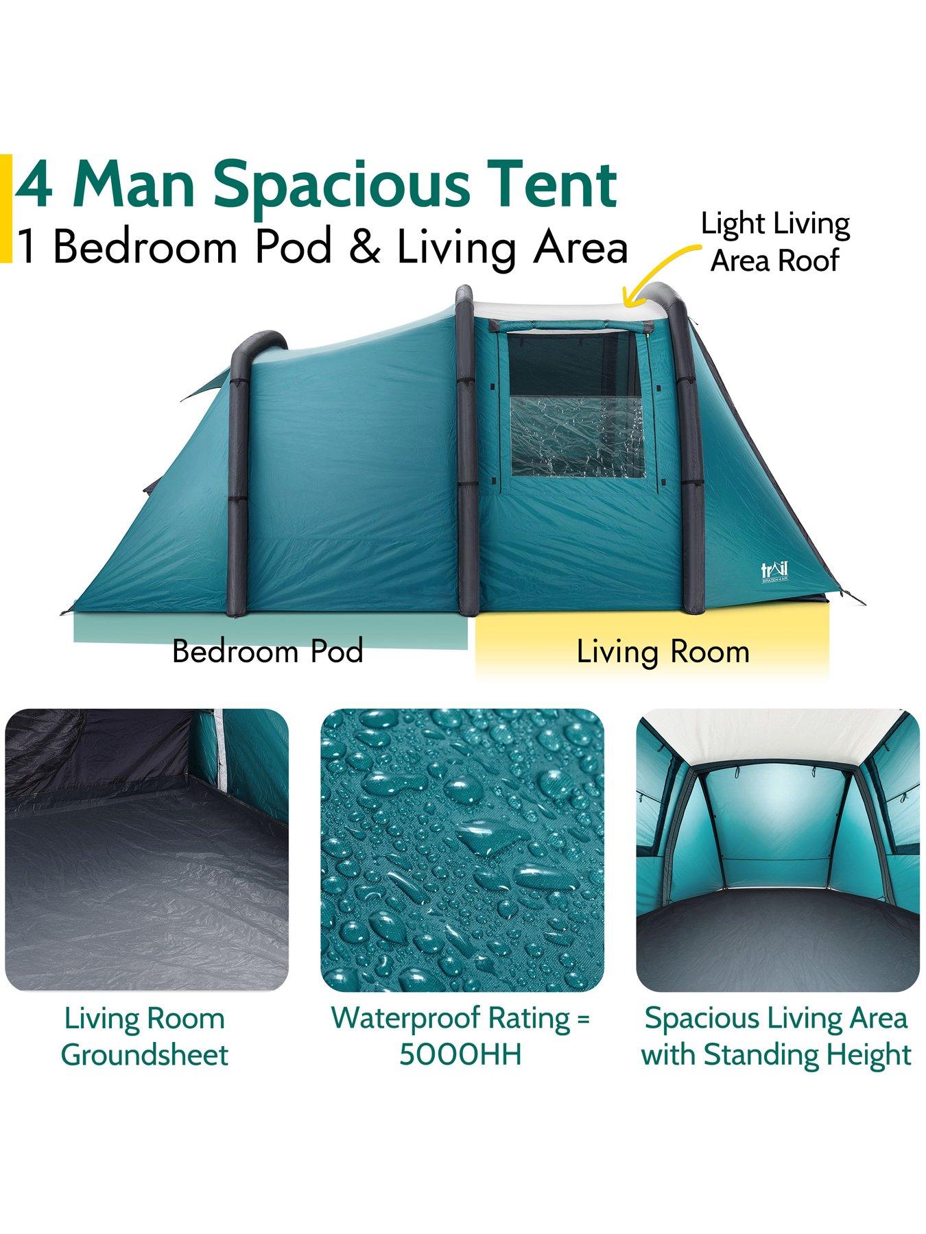 Image 5 of 7 of Trail Brazen 4 Man Inflatable Tent with Pump