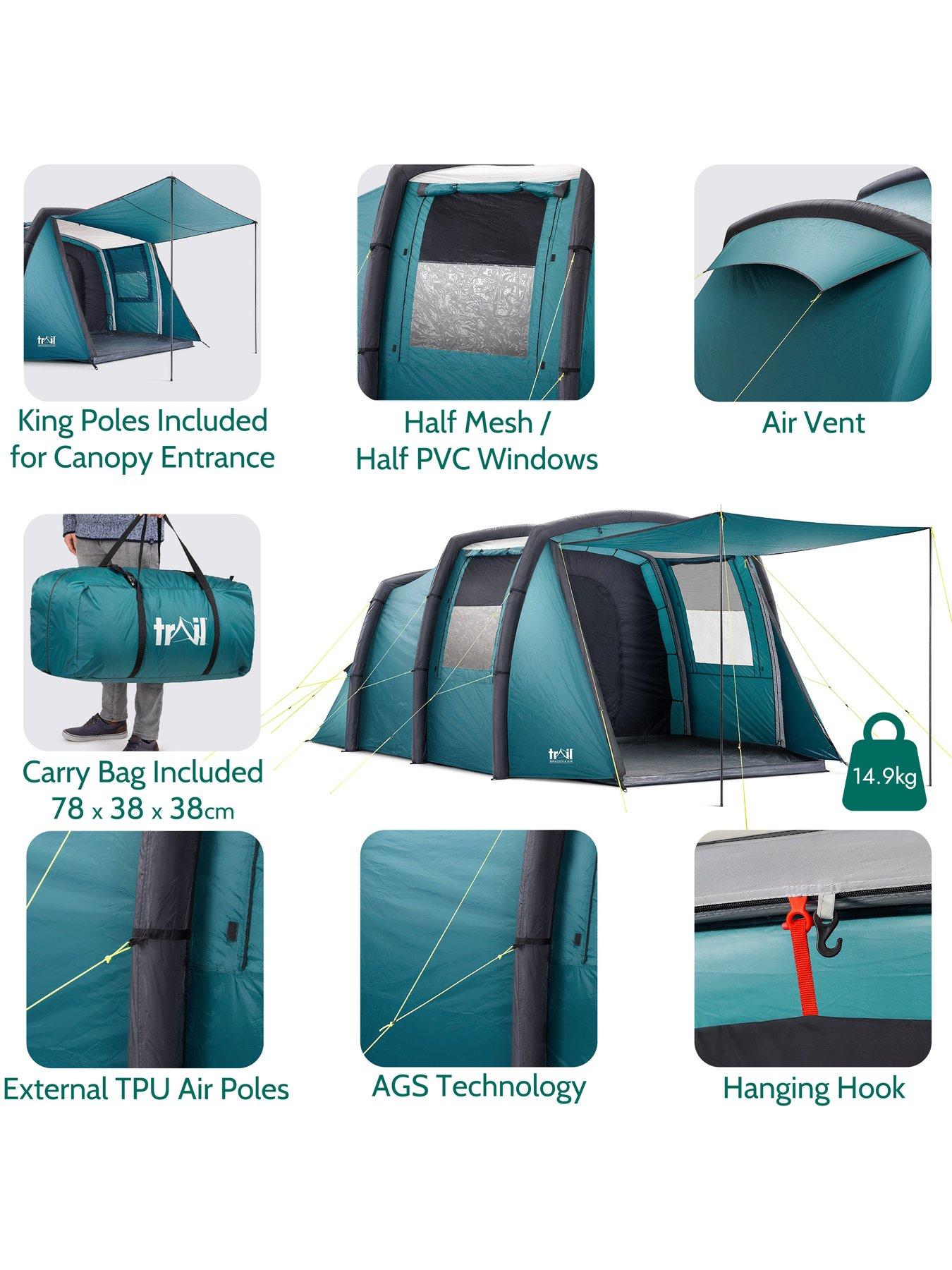 Image 6 of 7 of Trail Brazen 4 Man Inflatable Tent with Pump