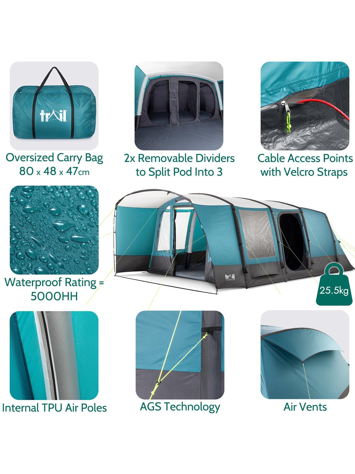 Image 6 of 7 of Trail Luxton 6 Man Inflatable Tent with Pump