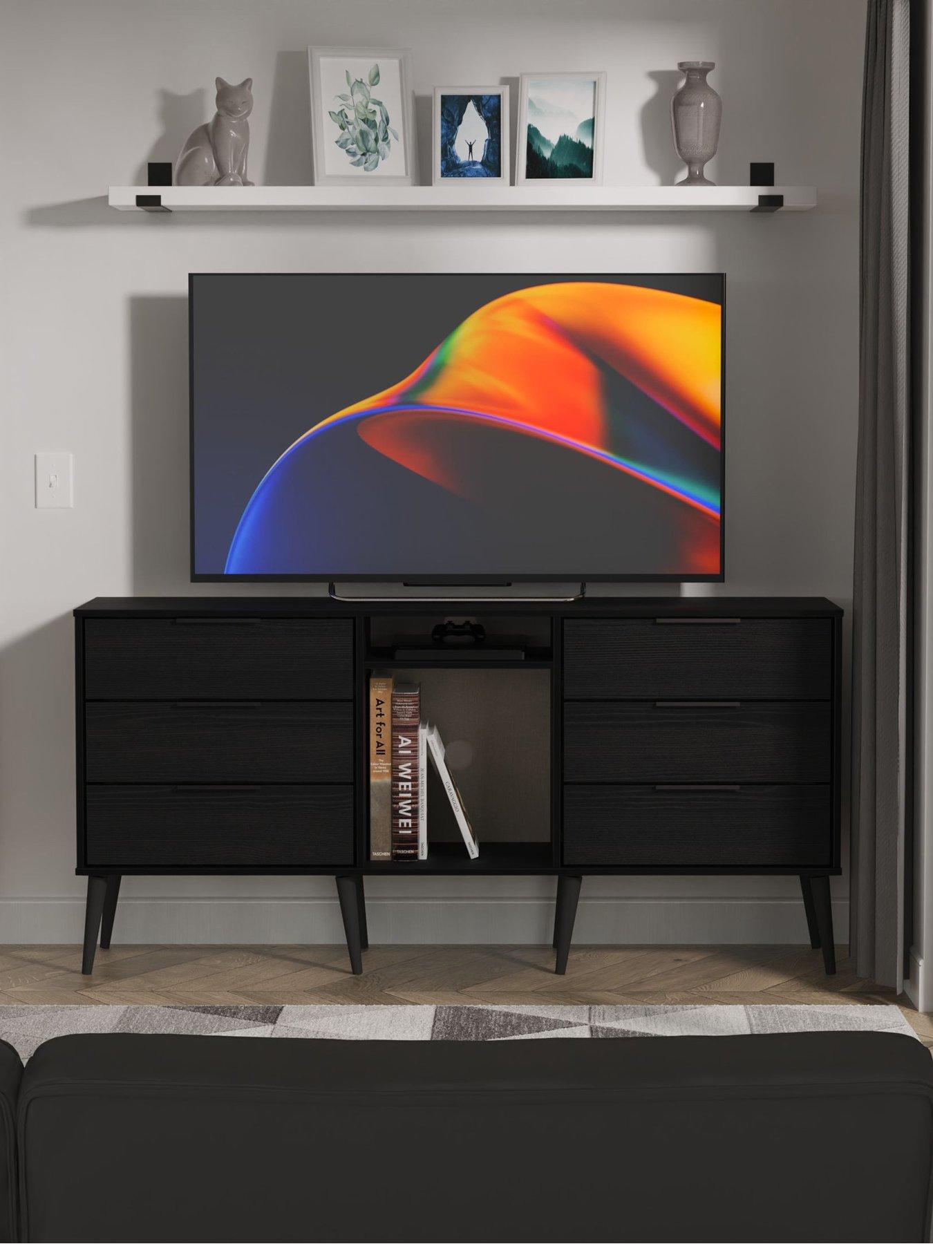 undefined Emerson Ready Assembled 6 Drawer Sideboard