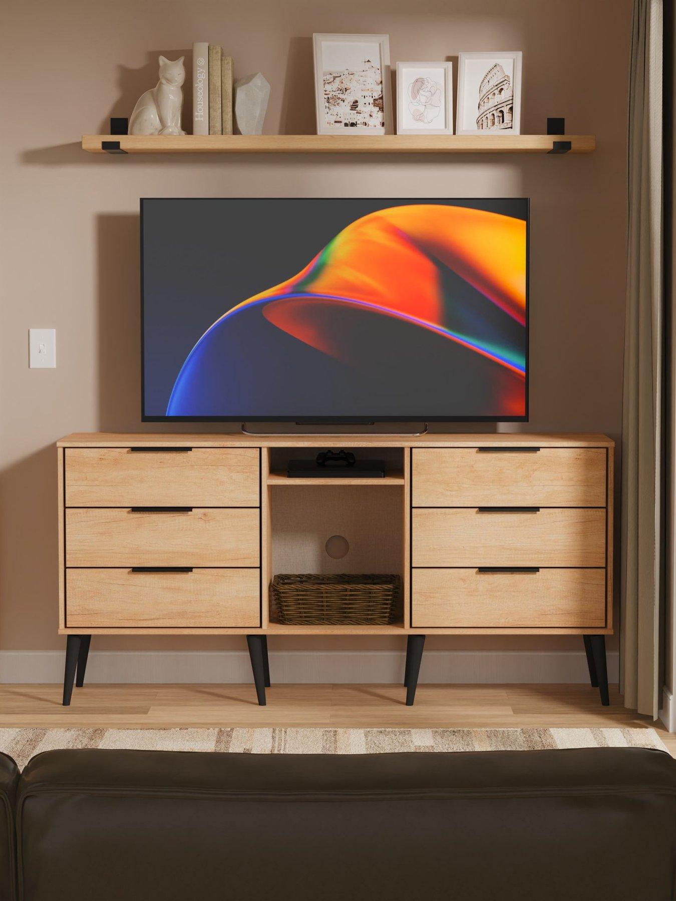 undefined Emerson Ready Assembled 6 Drawer Sideboard