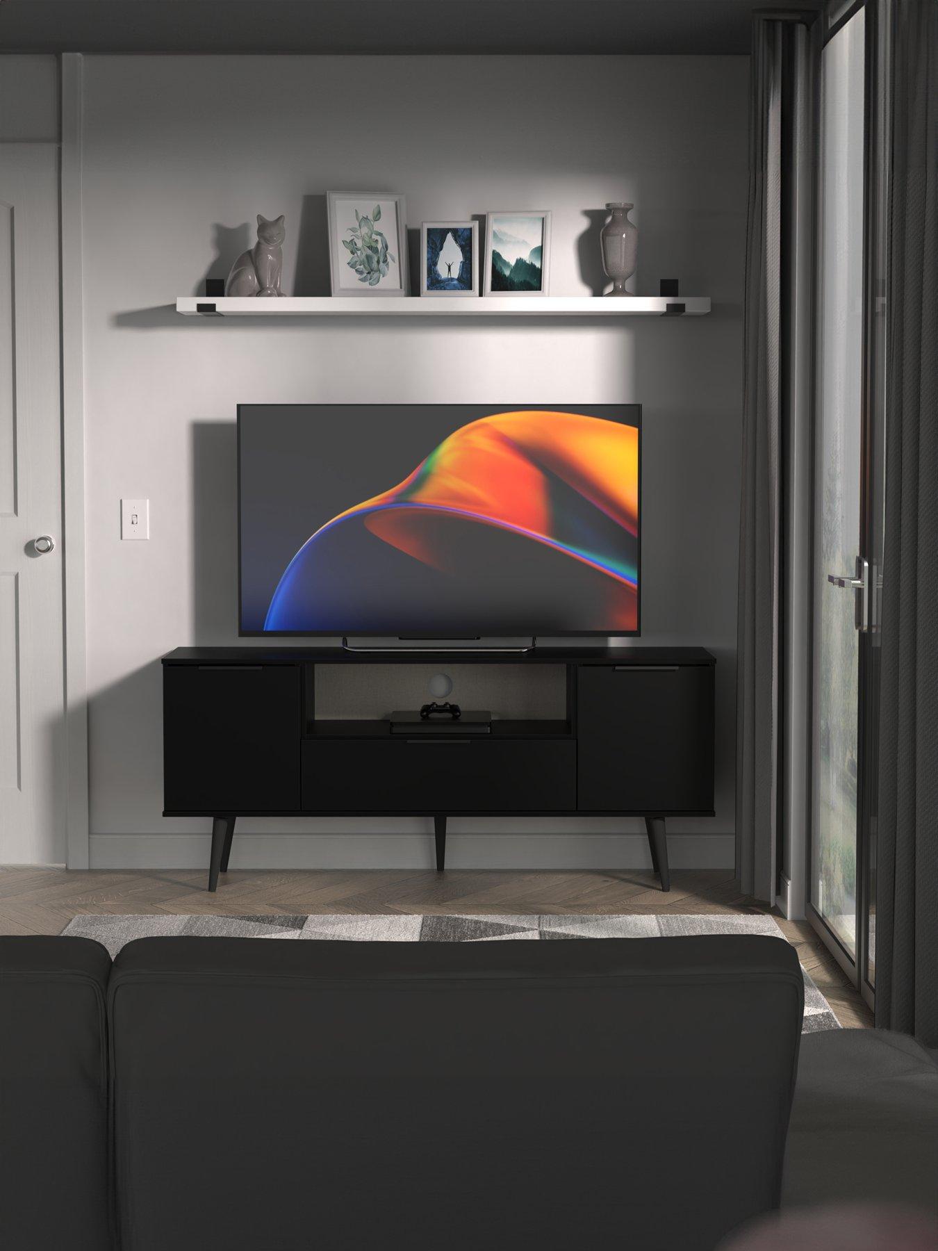 Product photograph of Swift Emerson Ready Assembled 2 Door 1 Soft Close Drawer Wide Tv Unit from very.co.uk