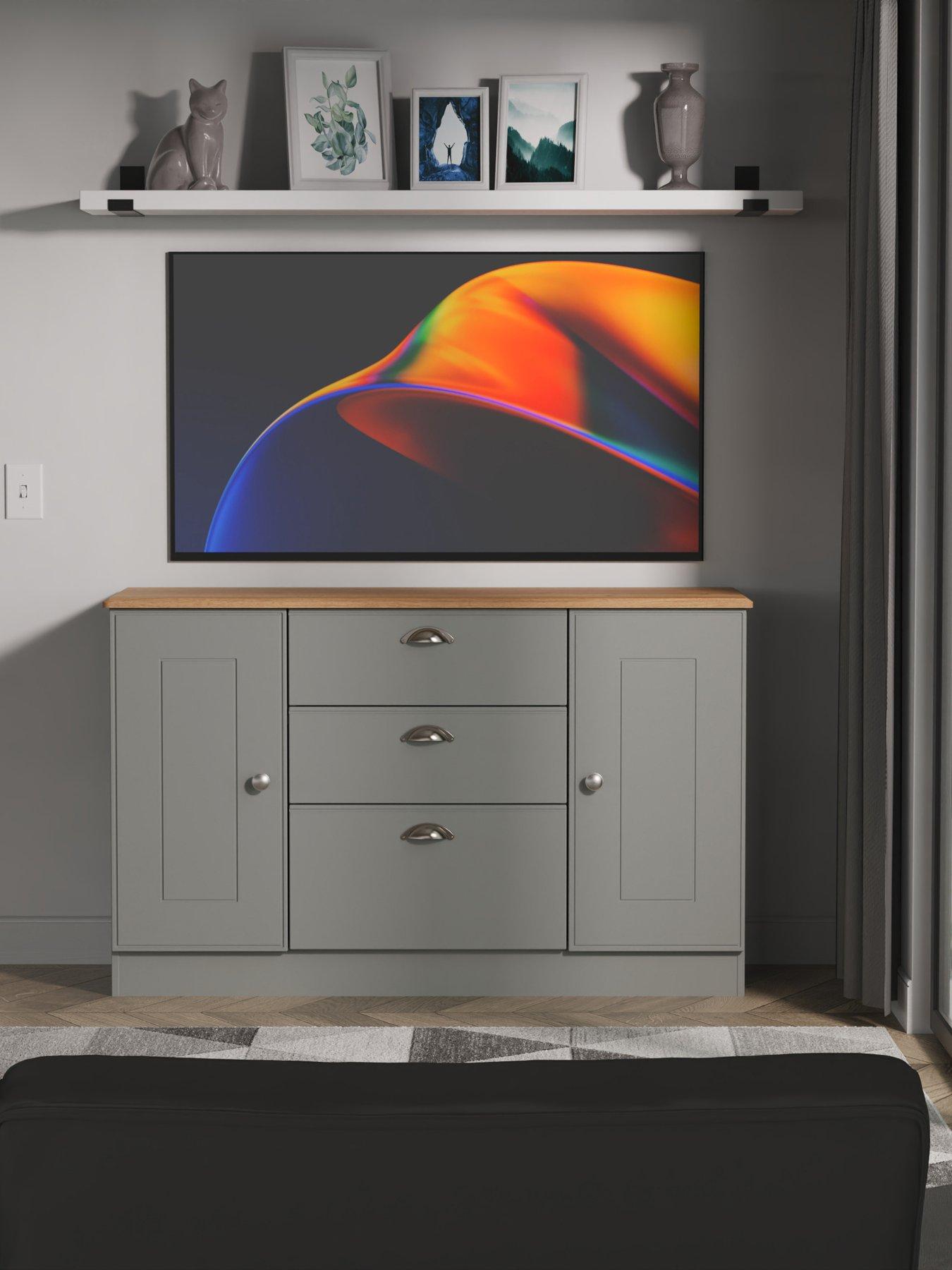 SWIFT Tivoli Ready Assembled 2 Door, 3 Drawer Sideboard