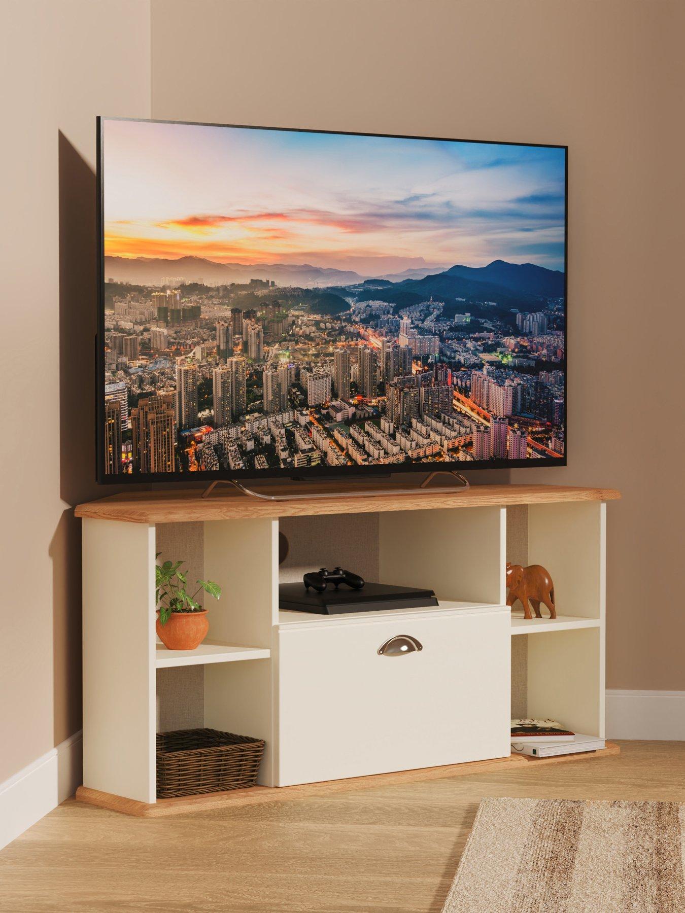 undefined Tivoli Ready Assembled 1 Drawer Corner TV Unit - fits up to 50 inch TV