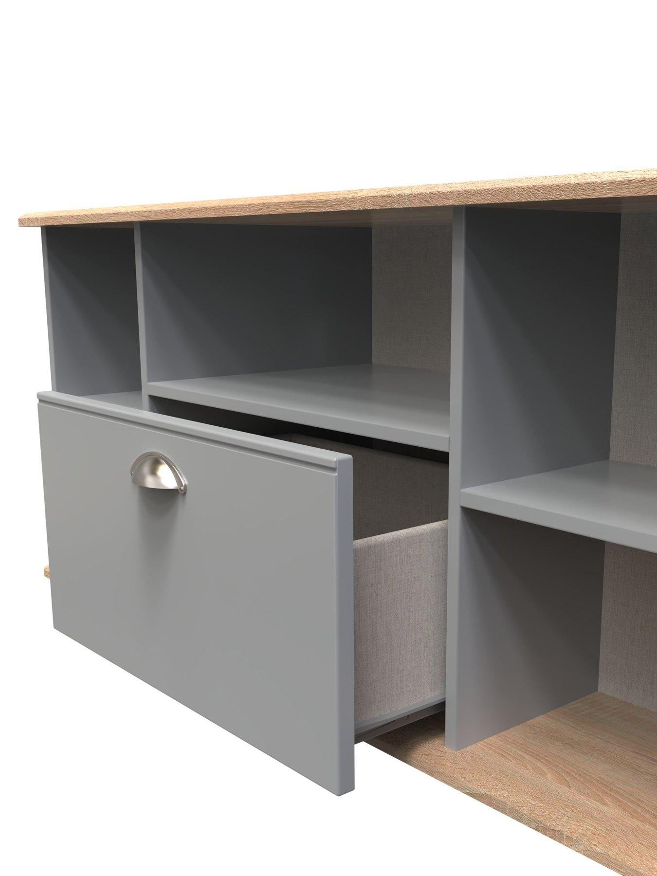 Image 5 of 7 of SWIFT Tivoli Ready Assembled 1 Drawer&nbsp;Corner TV Unit - fits up to 50 inch TV