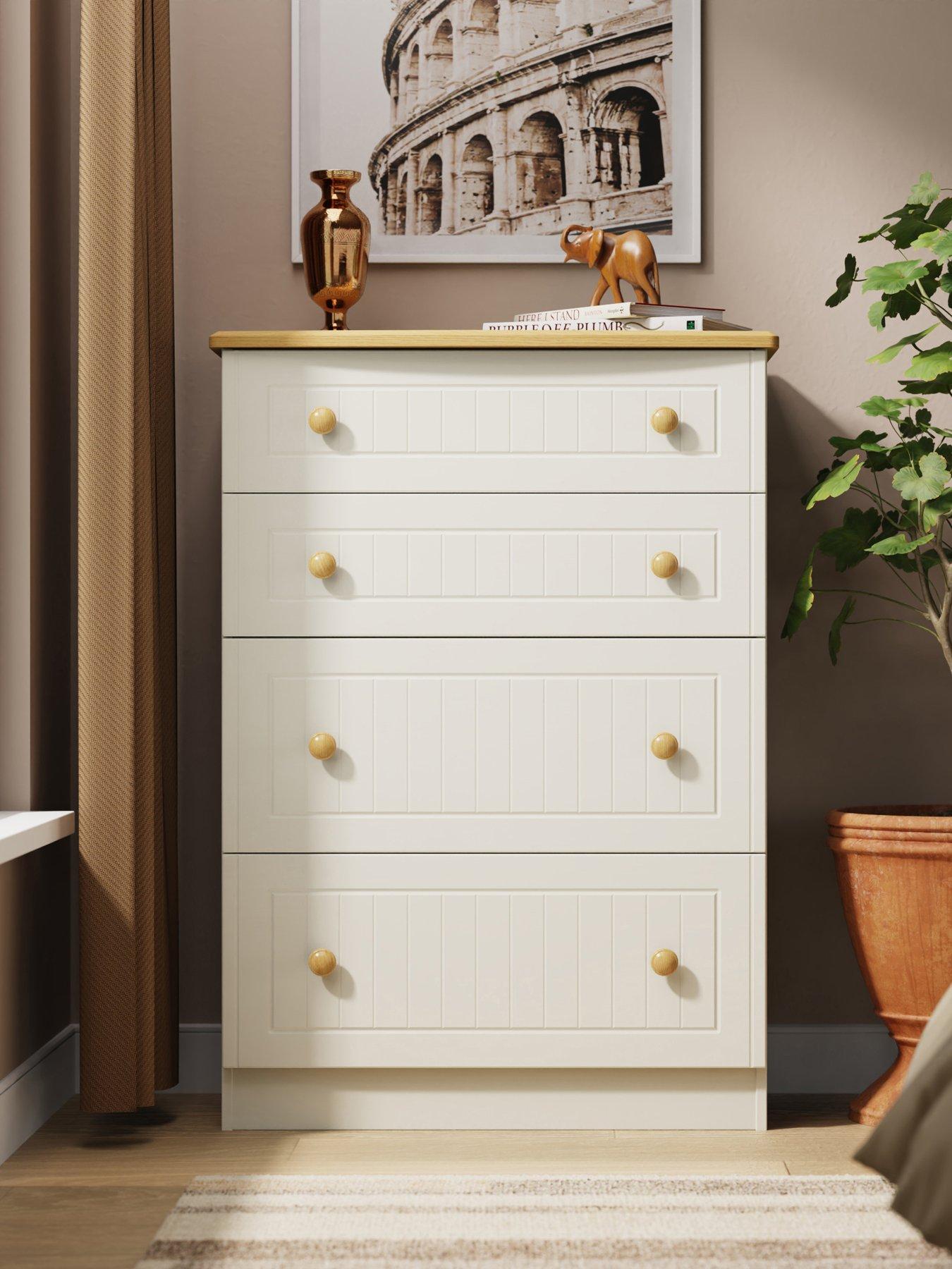 Product photograph of Swift Harrogate Ready Assembled 4 Drawer Deep Chest from very.co.uk