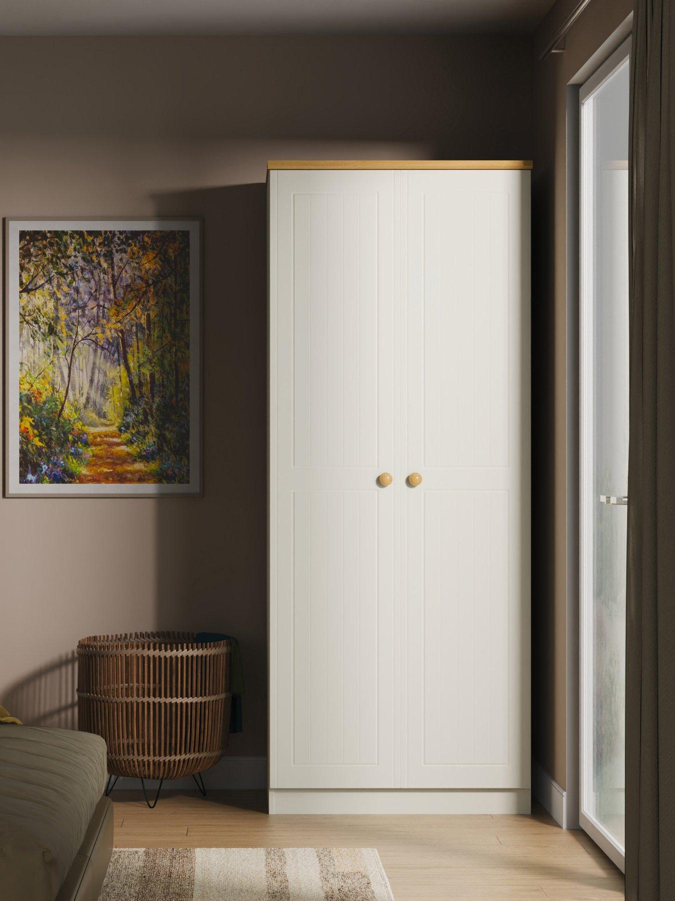 Product photograph of Swift Harrogate Ready Assembled 2 Door Wardrobe from very.co.uk