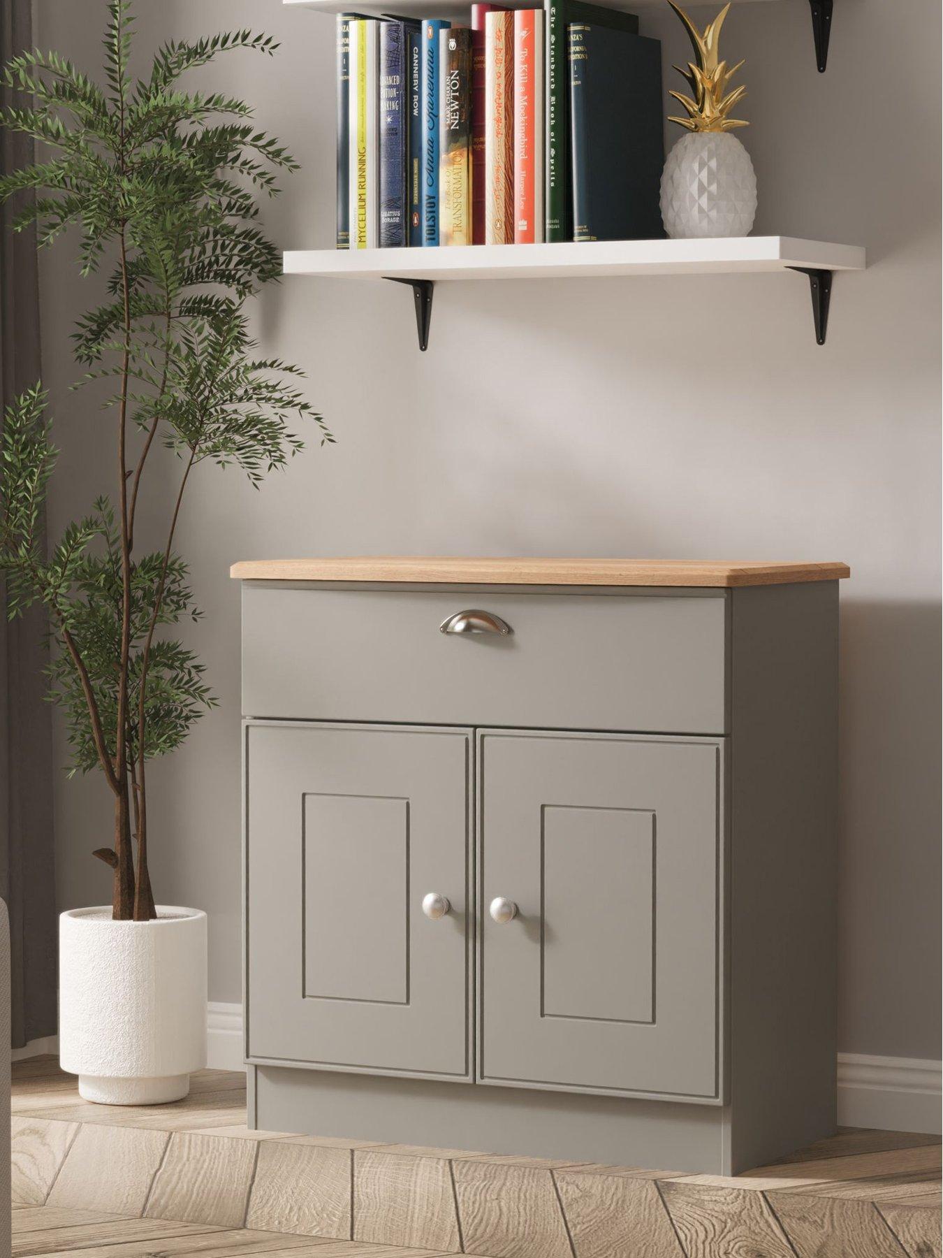 Product photograph of Swift Tivoli Ready Assembled 2 Door 1 Drawer Compact Sideboard from very.co.uk