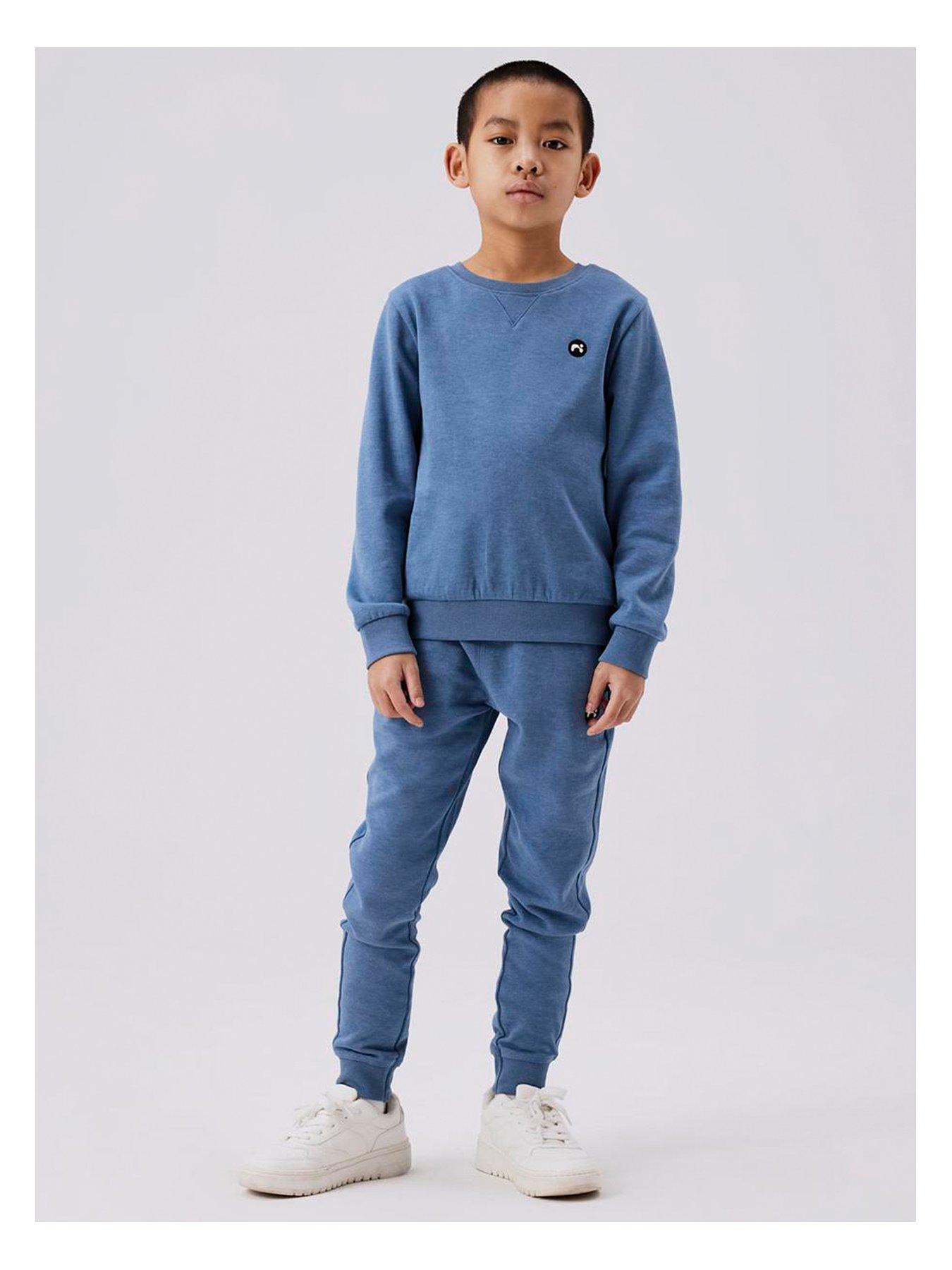 Image 1 of 5 of Name It Boys Logo Joggers - Coronet Blue